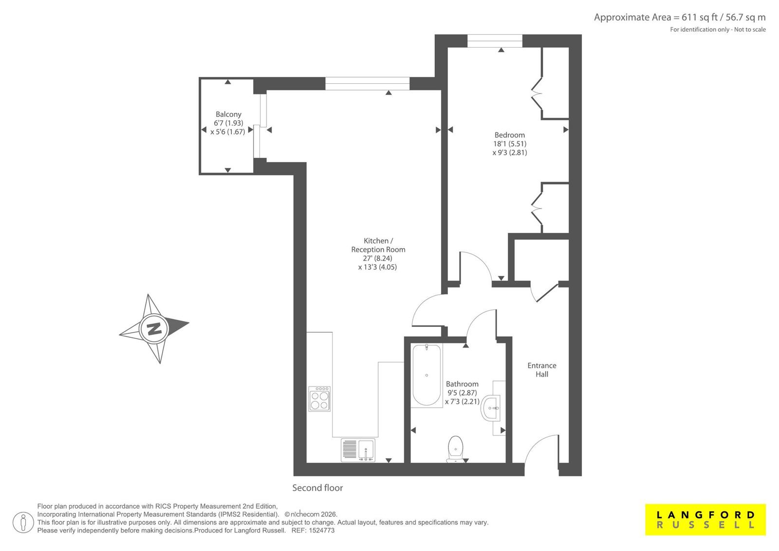 Flat 1, 99, Chipperfield Road, Orpington floorplan