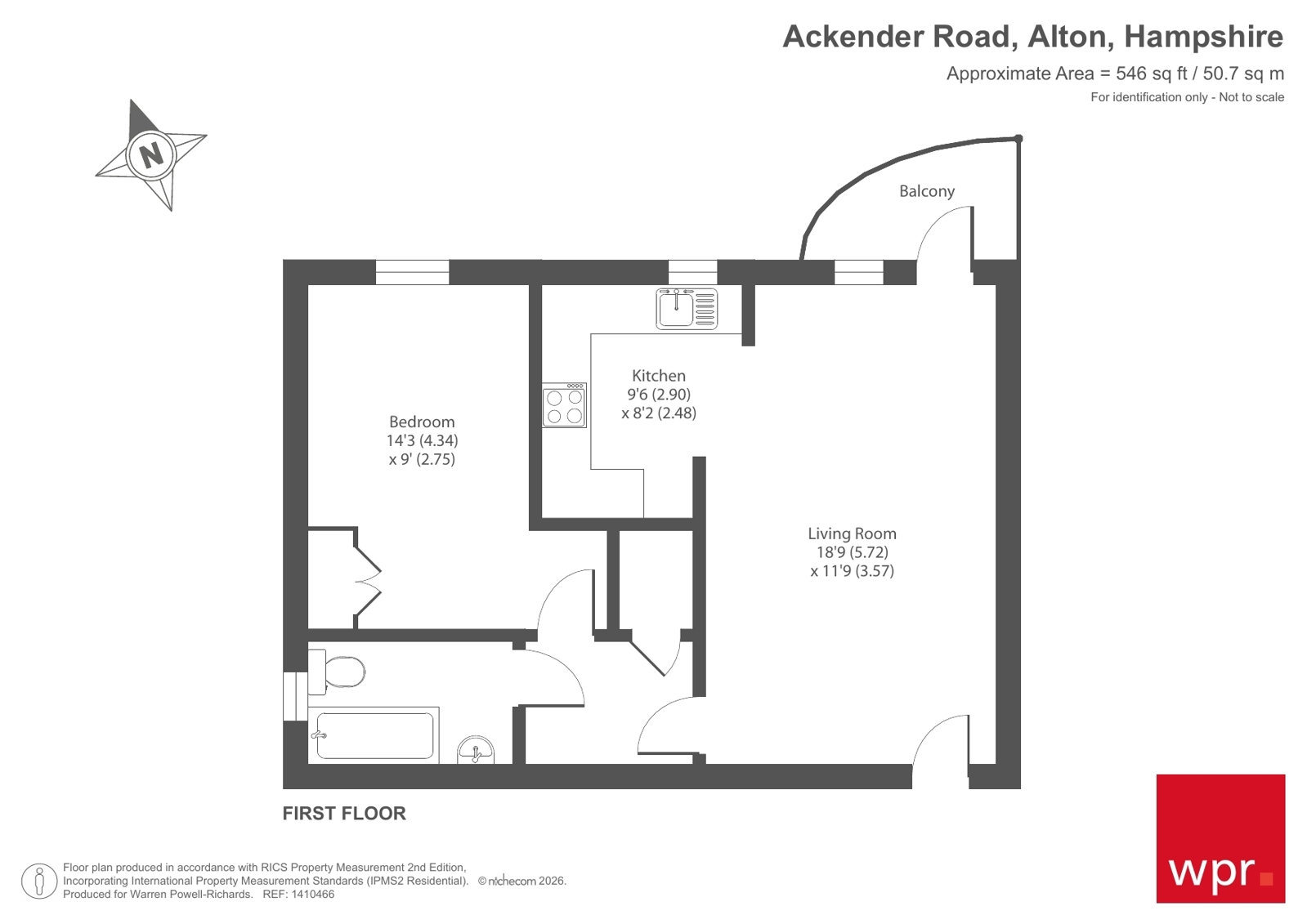 Flat 5, Warren Court,, Ackender Road, Hampshire floorplan