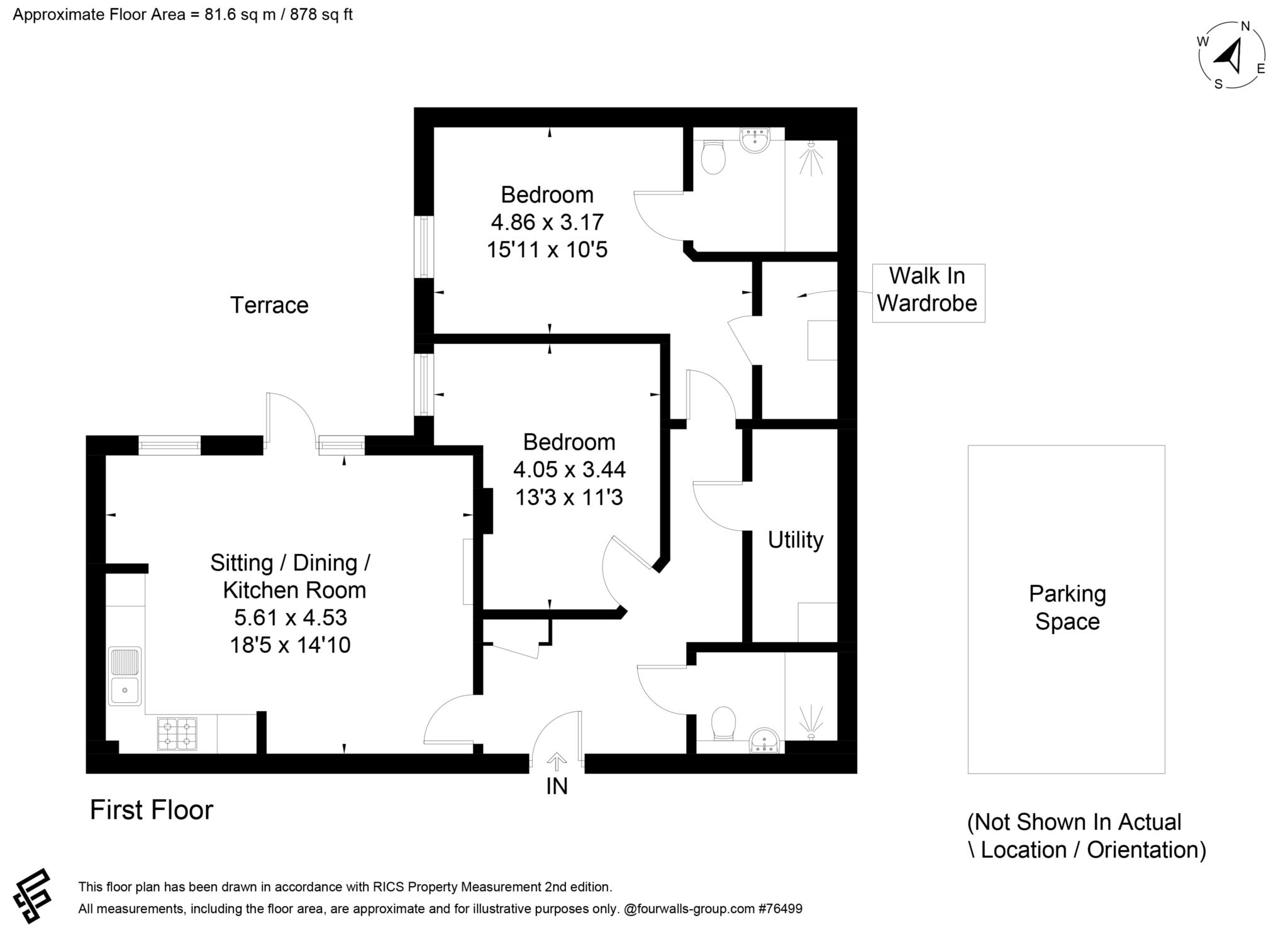 Flat 4 Holly Place, High Street, Cobham floorplan