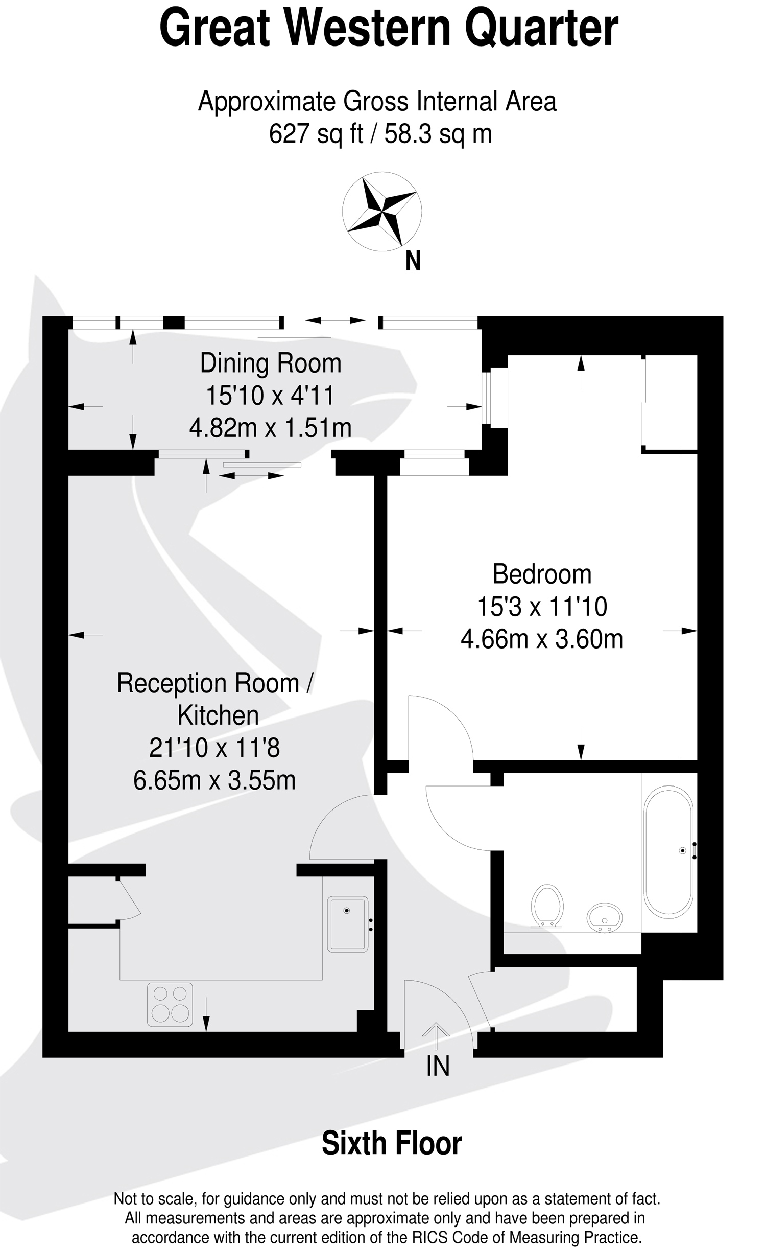 1 Bedrooms Flat to rent in Westgate House, Ealing Road, Brentford TW8