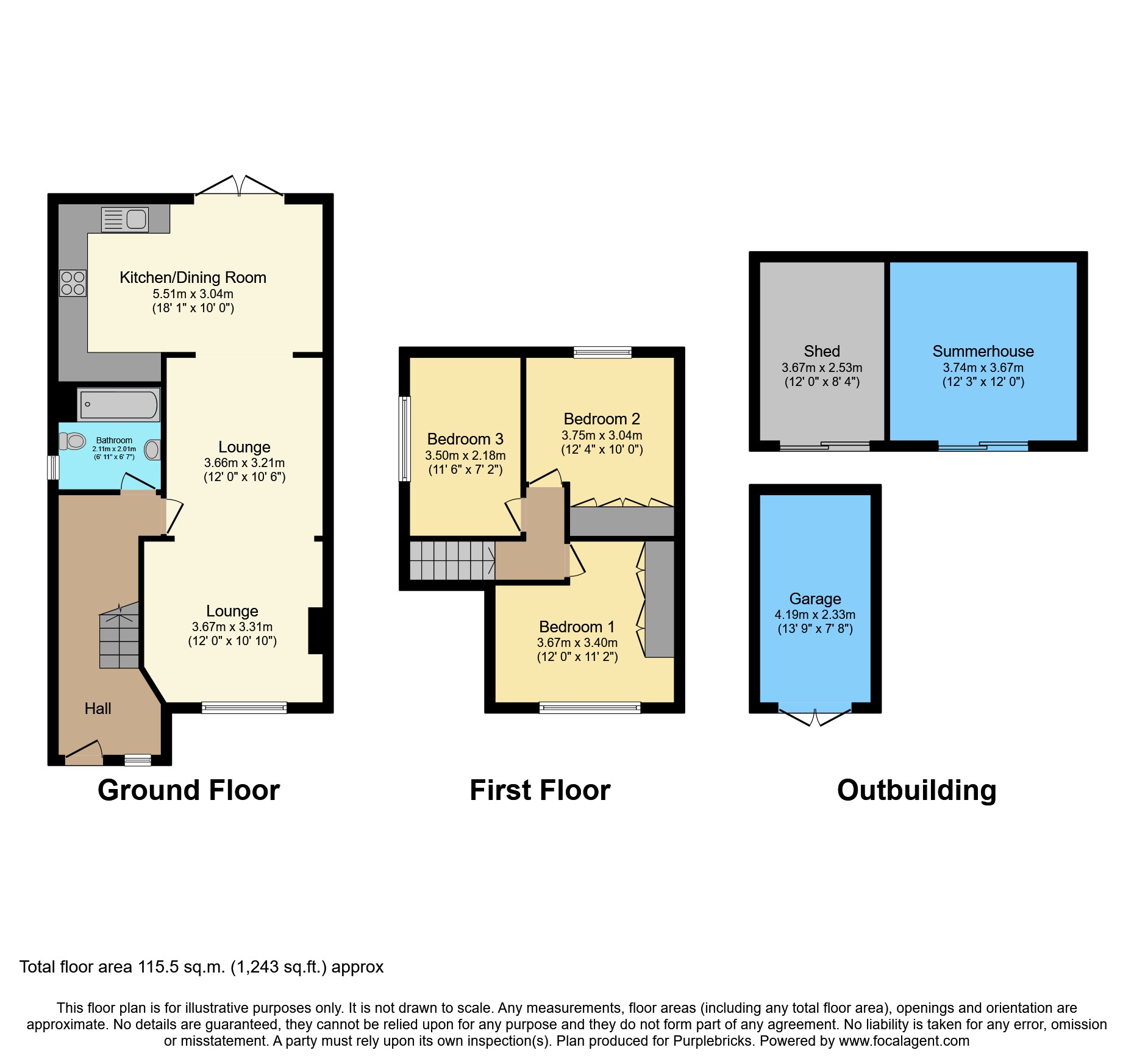 Blackshots Lane, Grays RM16, 3 bedroom semidetached bungalow for sale