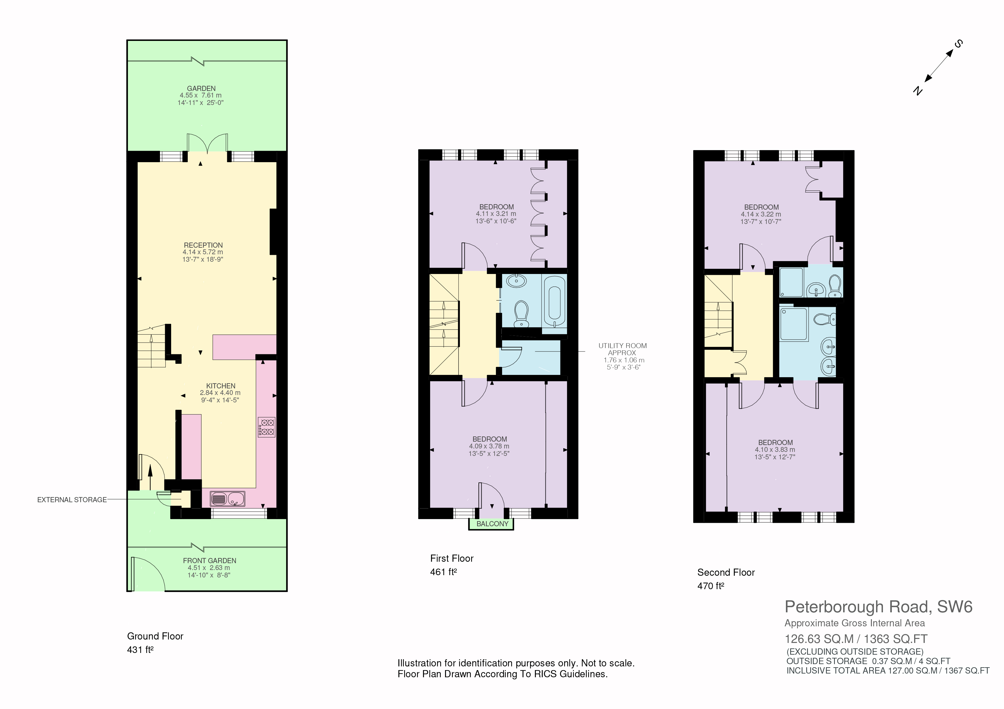 18, Hurlingham Square, London floorplan