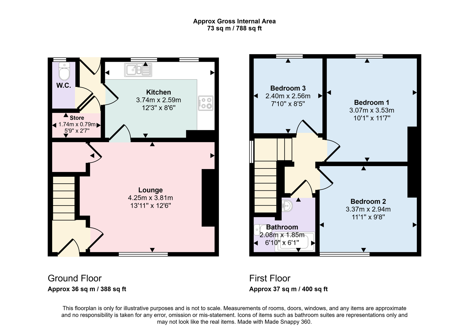 1, The Green, Whitehaven floorplan