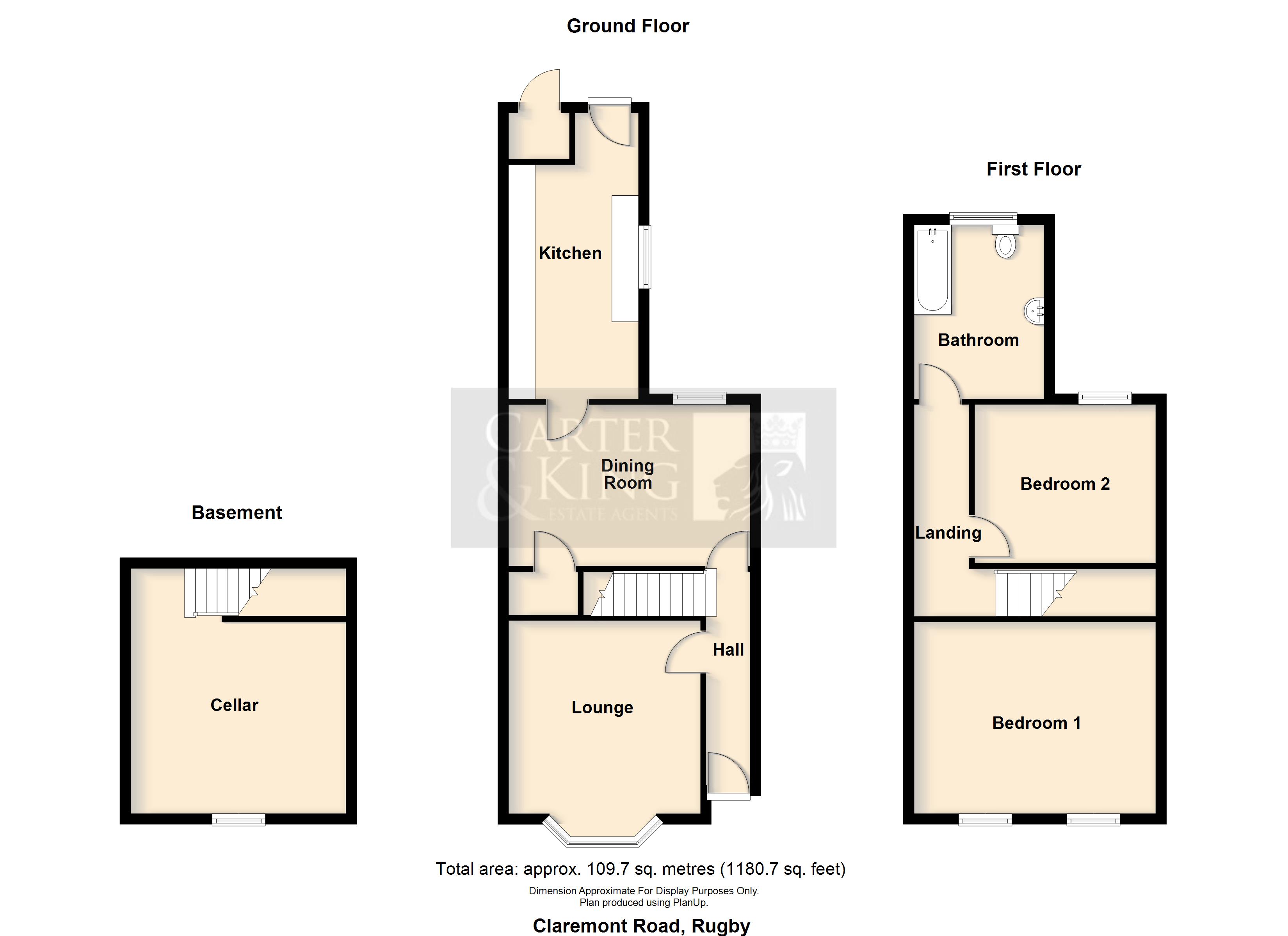 8, Claremont Road, Rugby floorplan