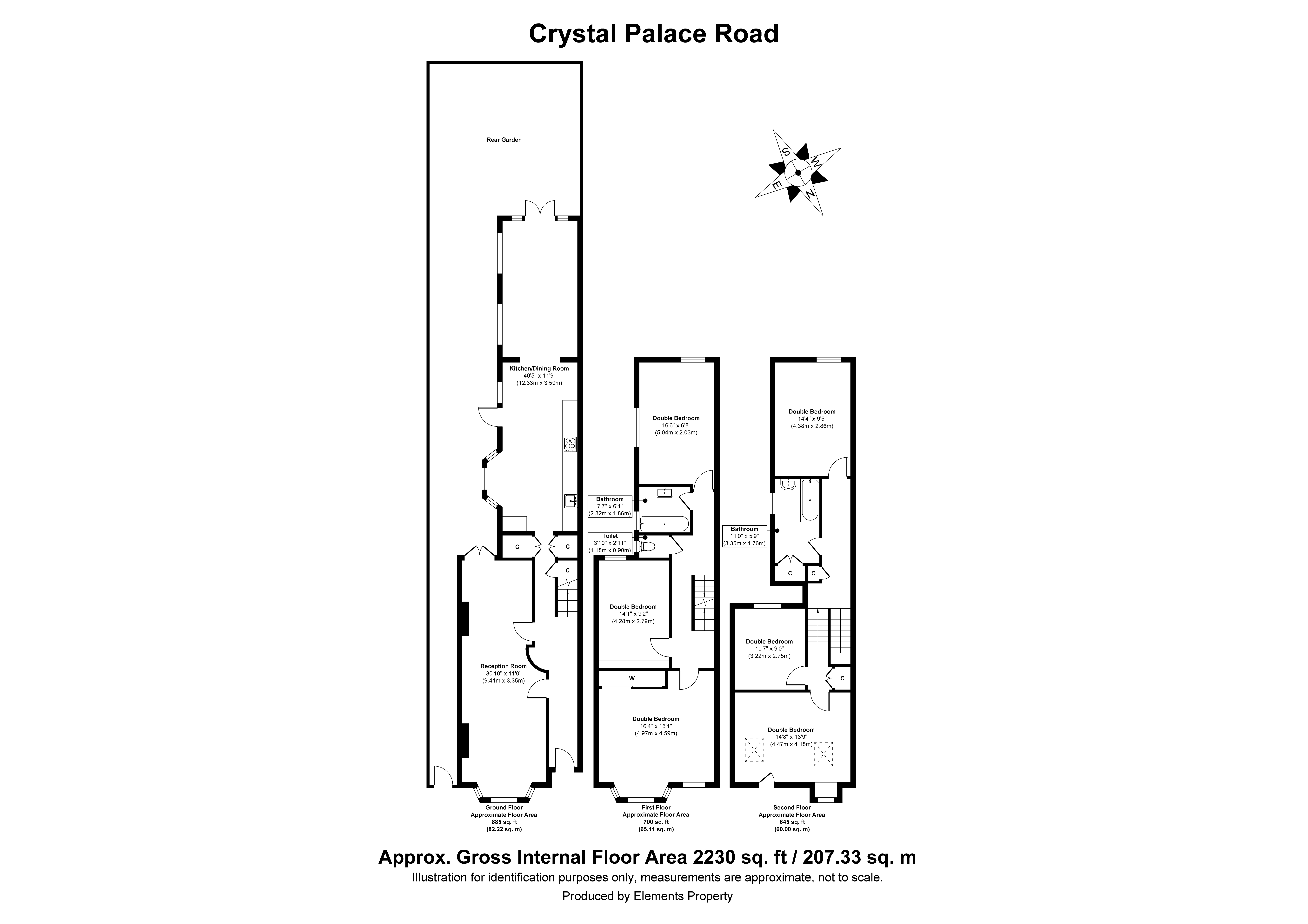69, Crystal Palace Road, East Dulwich floorplan