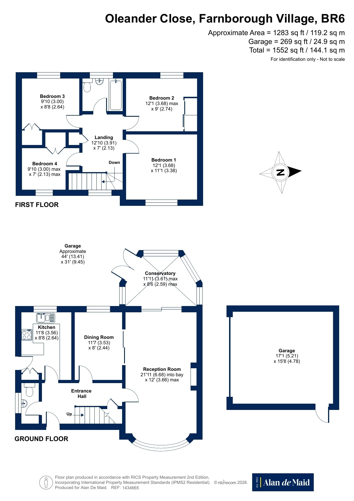 6, Oleander Close, Farnborough Village floorplan