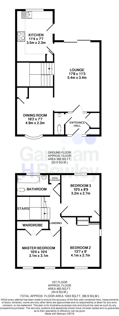 3 Bedrooms Terraced house for sale in Waterside, East Grinstead, West Sussex RH19