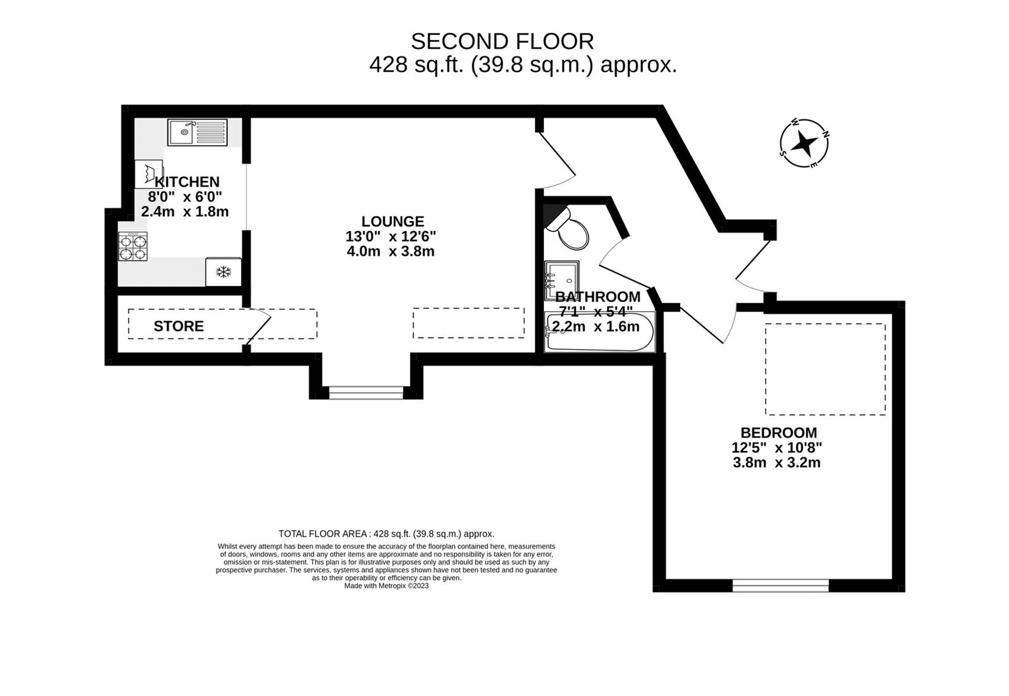 Flat 7, Tan Tivvy Court West Street, Haslemere floorplan