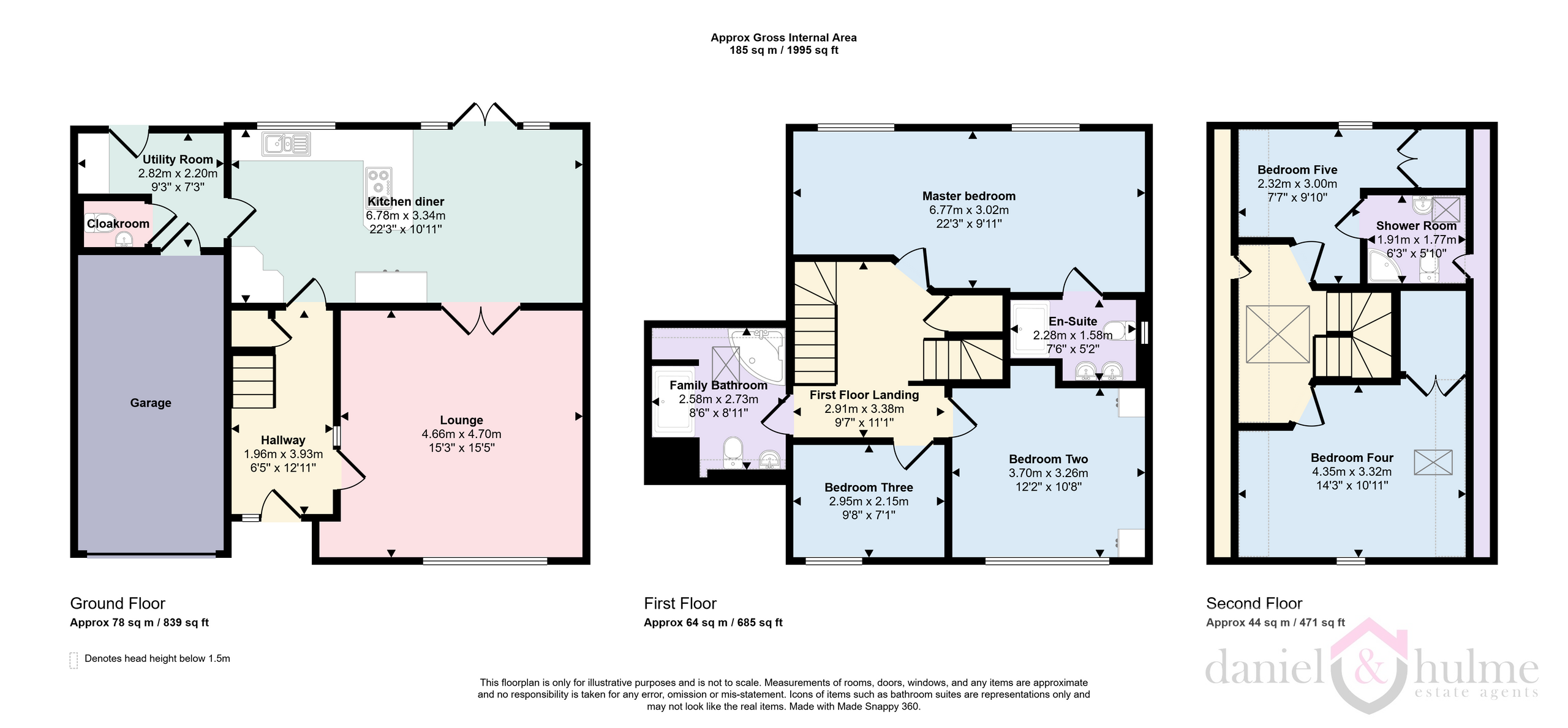 8 Mount Square, Leek floorplan