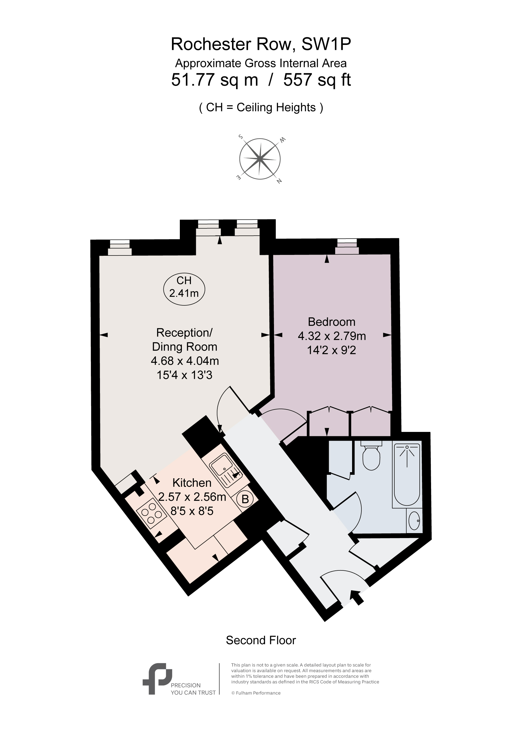 Flat 7, 102, Rochester Row, London floorplan