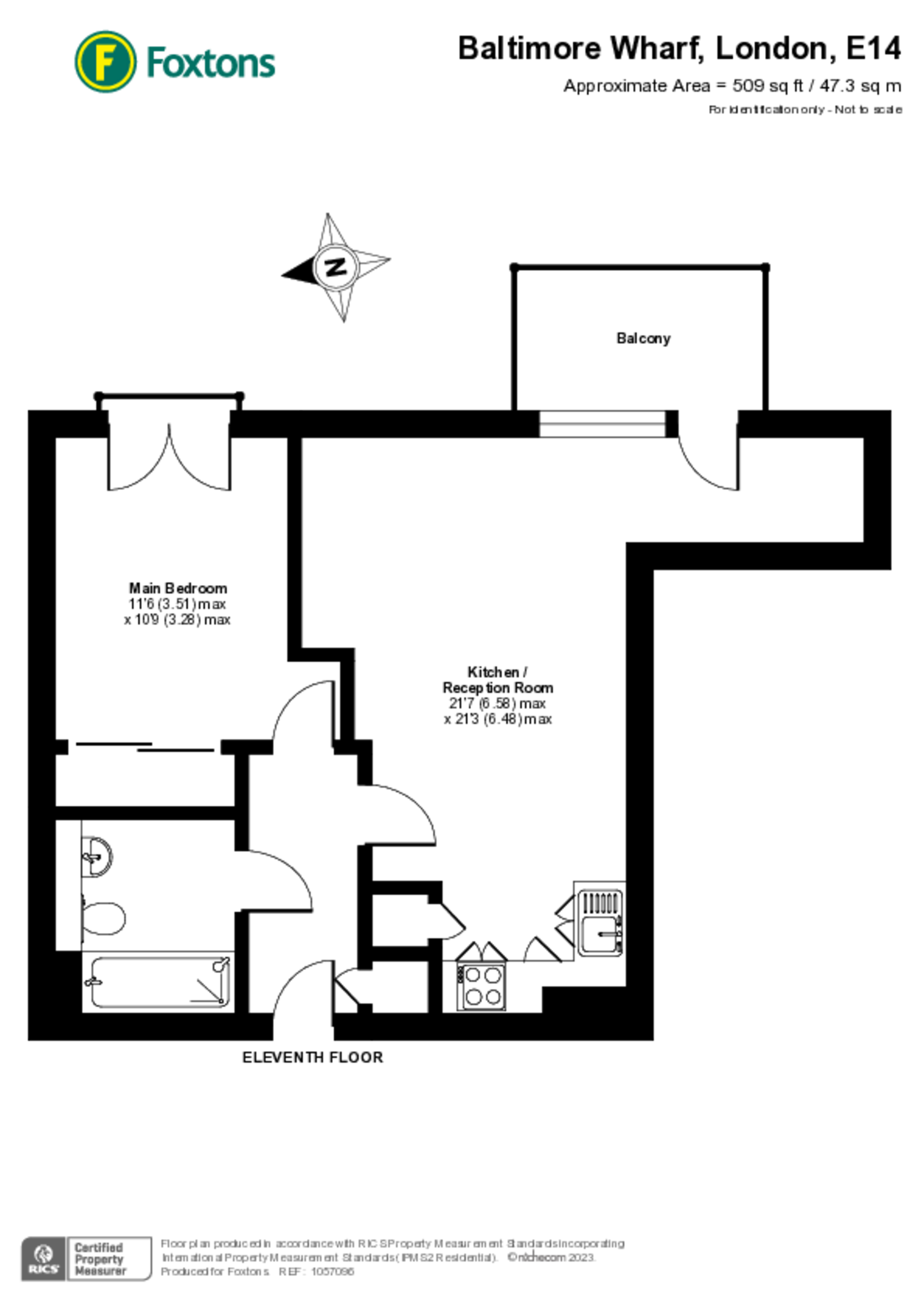Baltimore Wharf, Canary Wharf floorplan