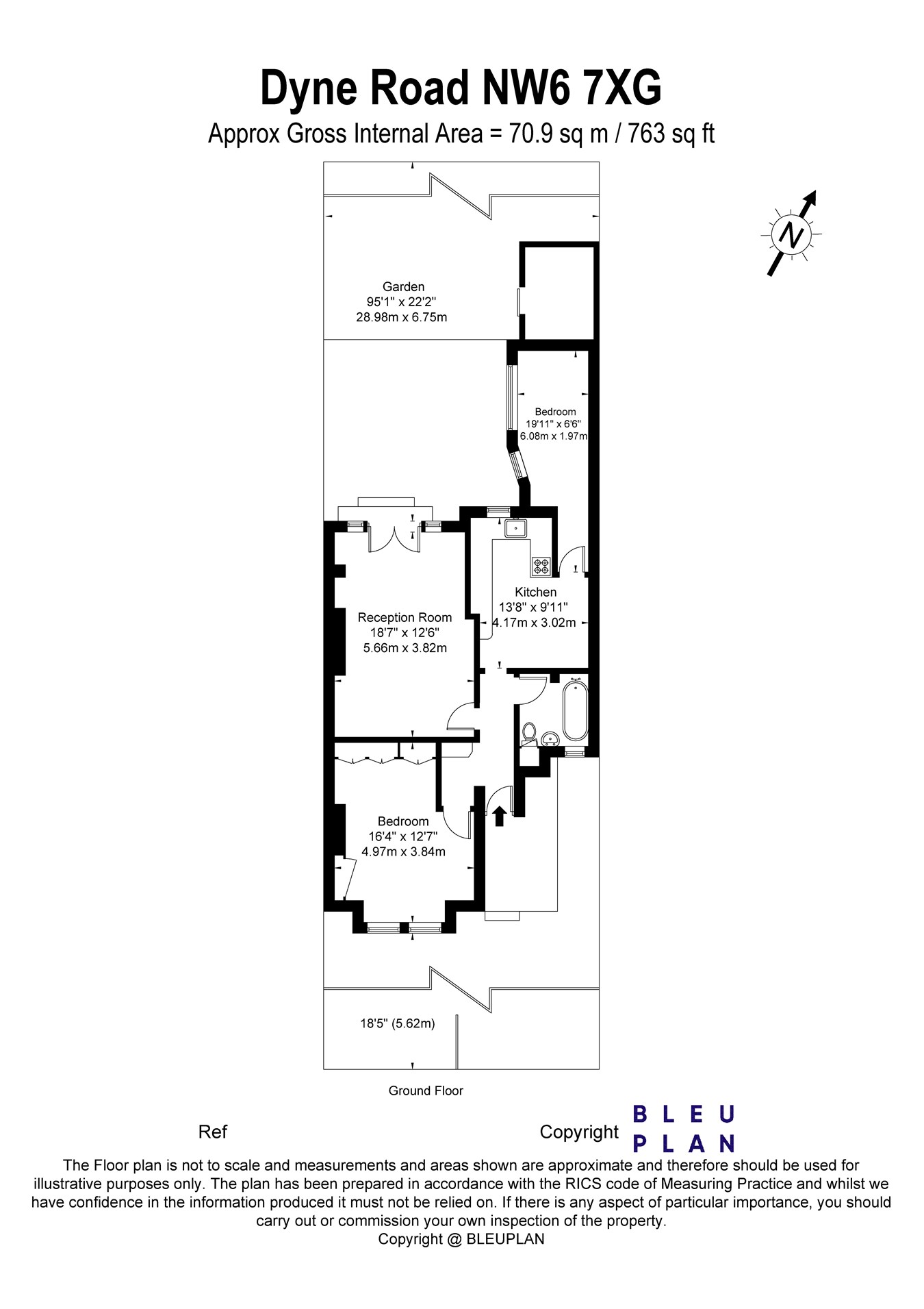 Dyne Road, Kilburn, London NW6, 2 bedroom flat to rent 63818739
