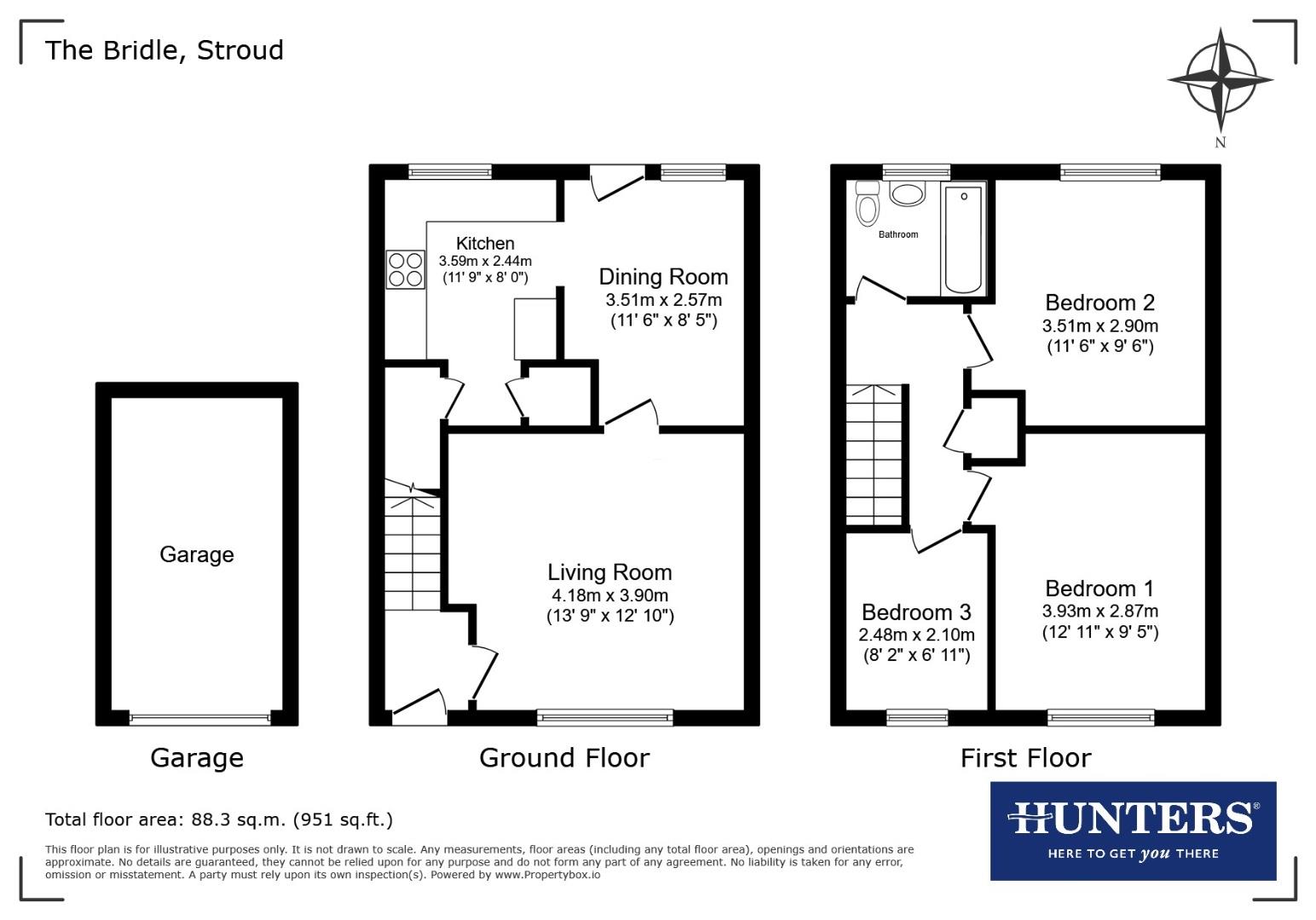 16, The Bridle, Stroud floorplan