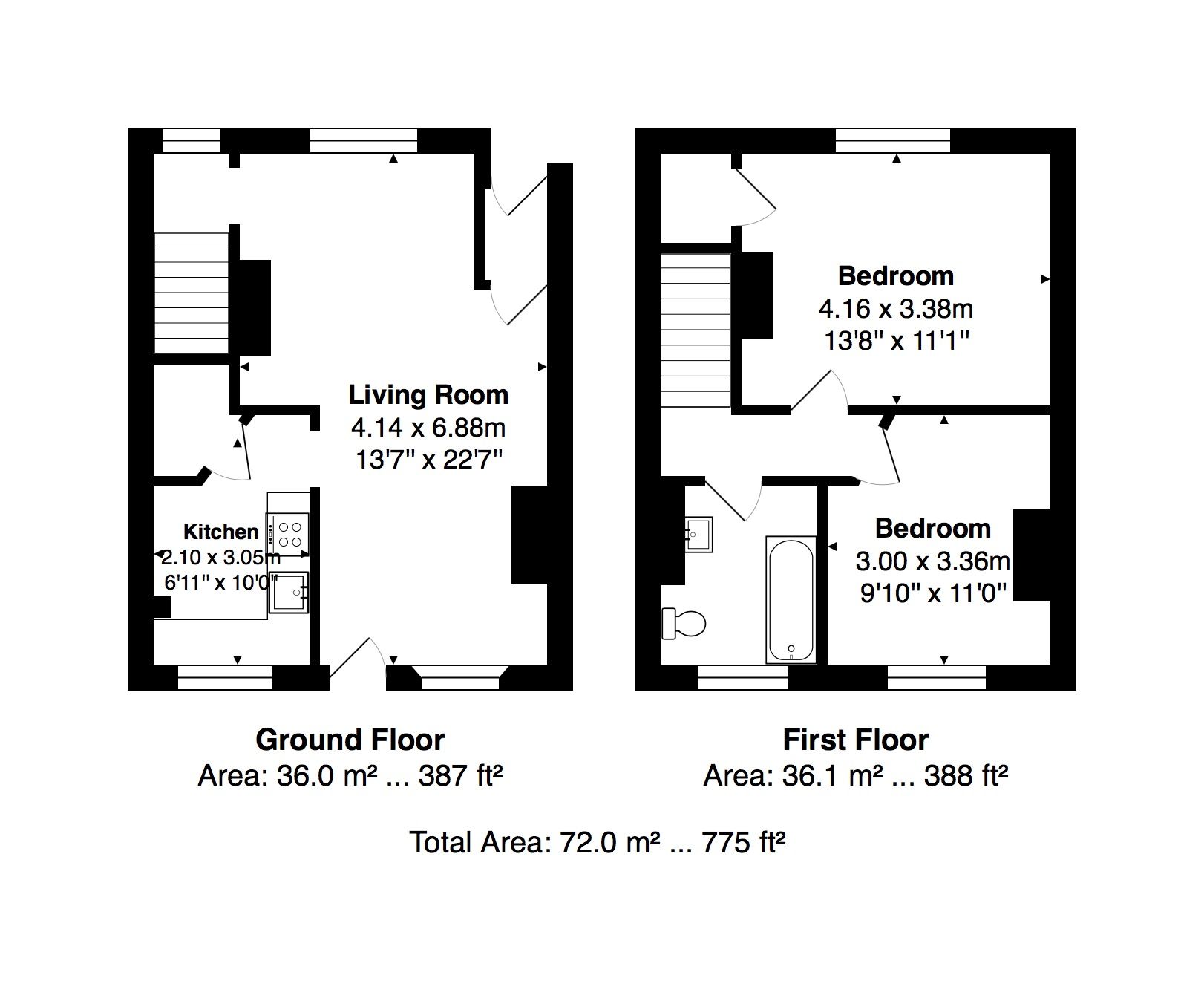 75 Ewart Street, Brighton floorplan