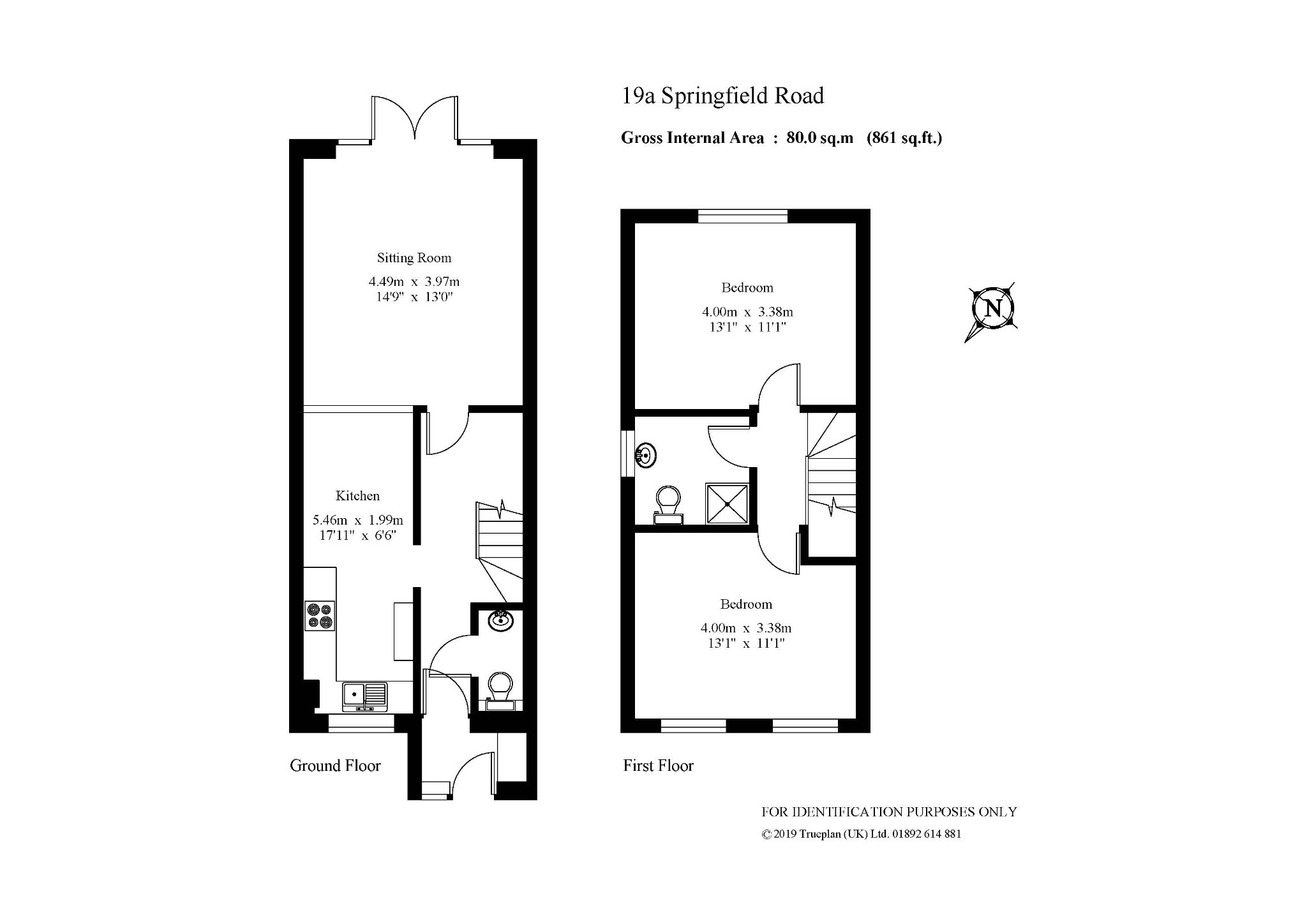 2 Bedrooms End terrace house for sale in Springfield Road, Edenbridge TN8