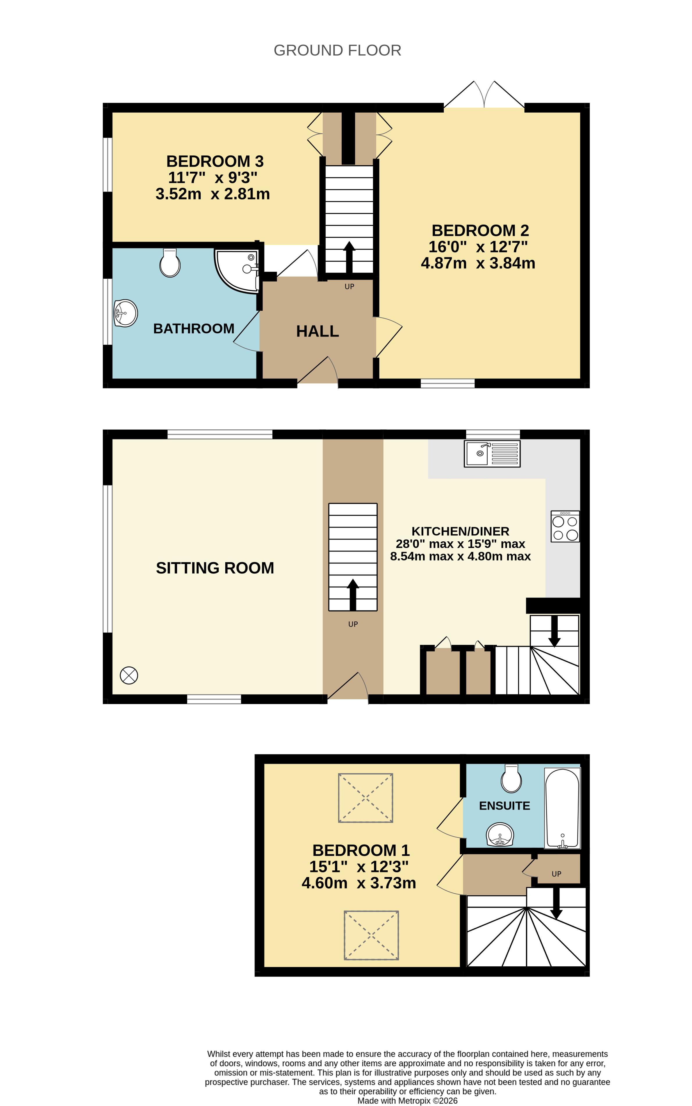 Draydon Cottages, Somerset floorplan
