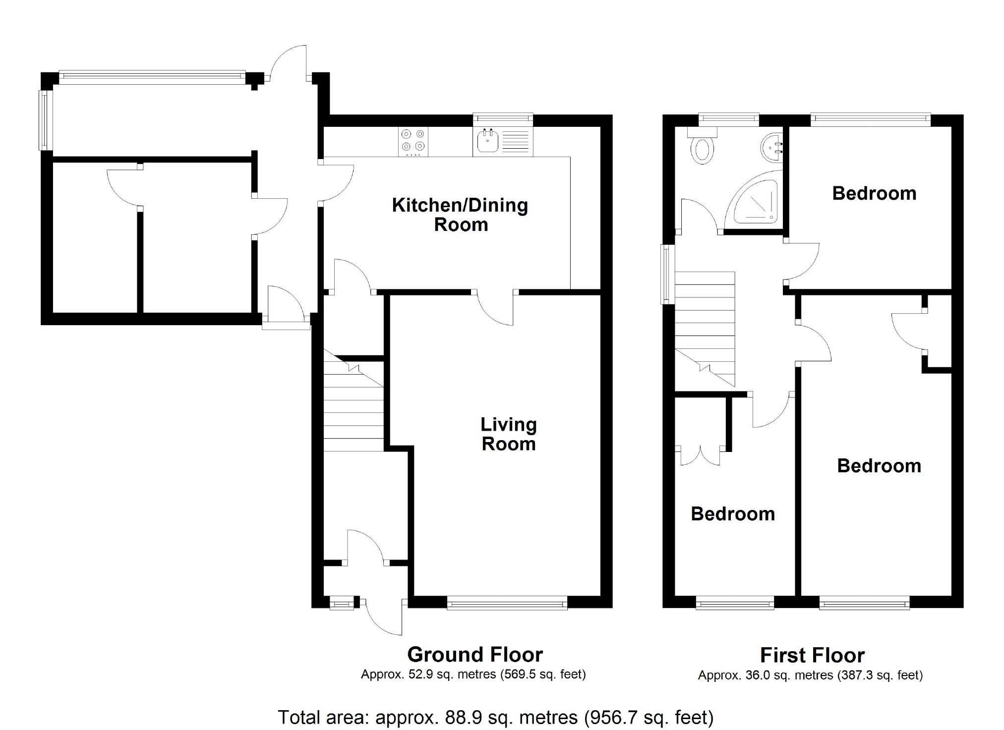 Oaklands Road, Chirk Bank, Wrexham LL14, 3 bedroom semidetached house