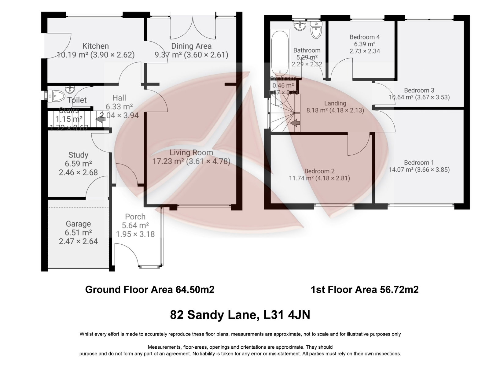 82, Sandy Lane, Lydiate floorplan