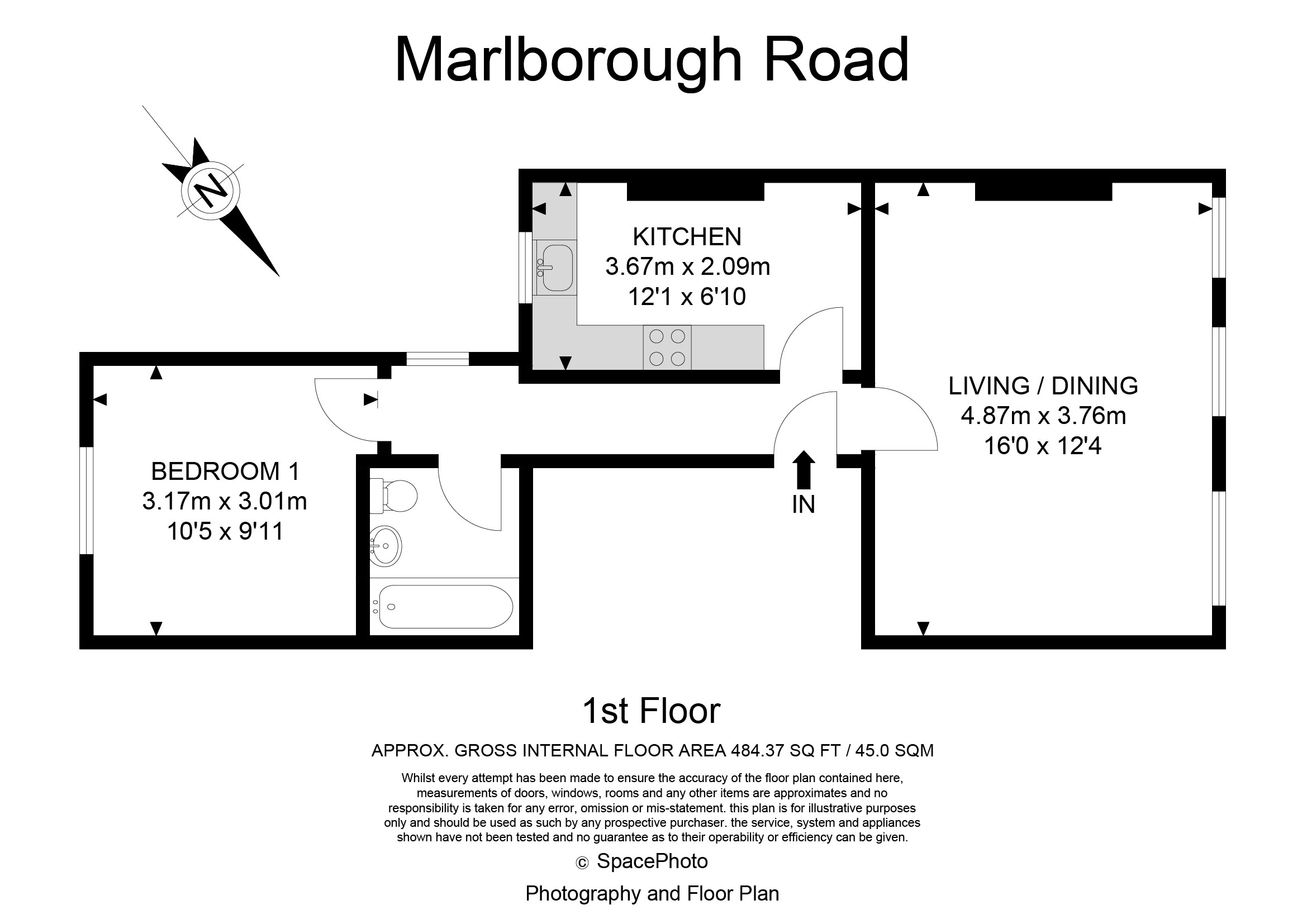 99b, Marlborough Road, Archway floorplan