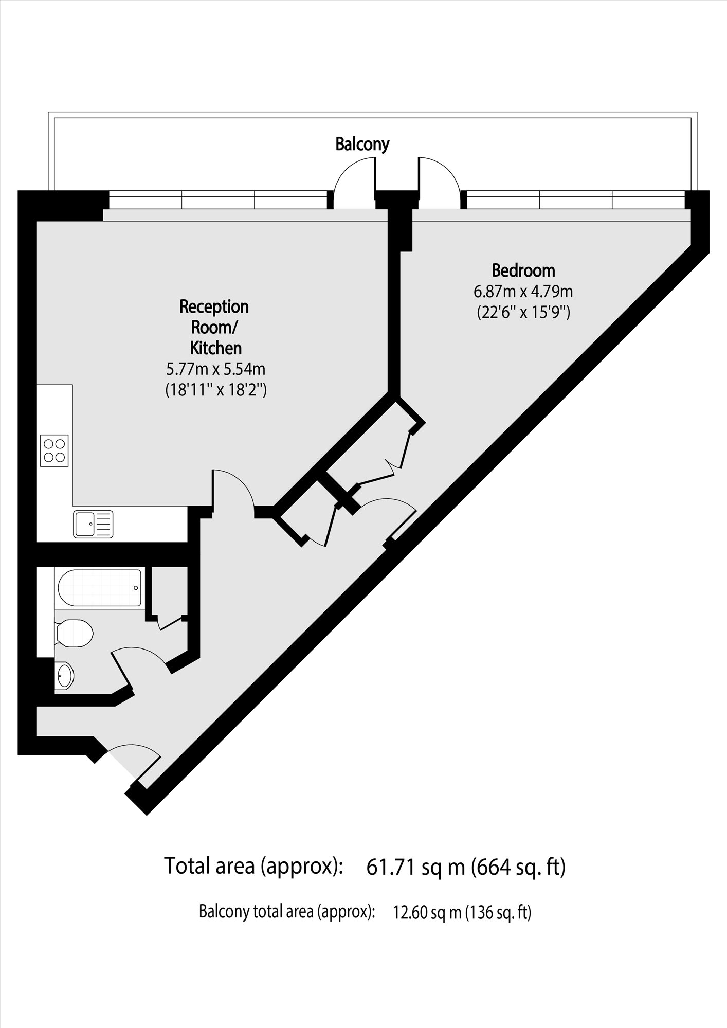 Flat 409, Baltic Quay, 1, Sweden Gate, London floorplan