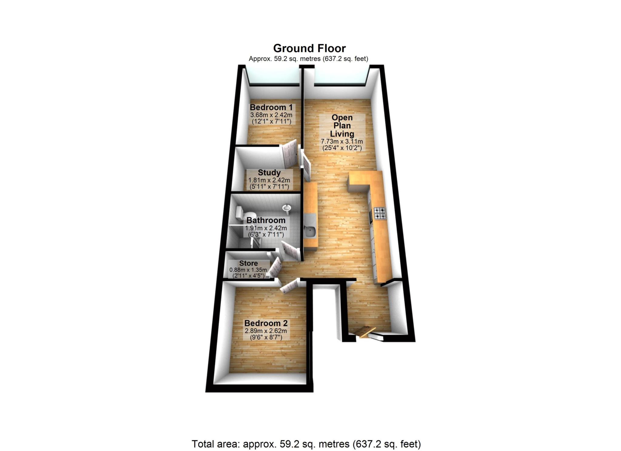 28, Georgina Court, Bolton floorplan