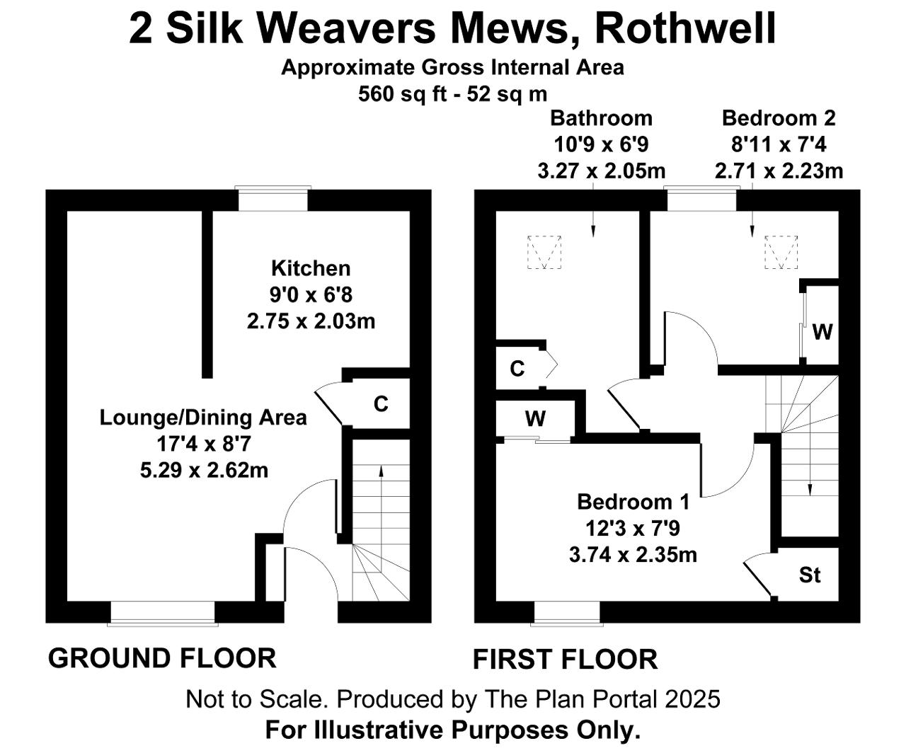 2, Silkweavers Mews, Rothwell floorplan