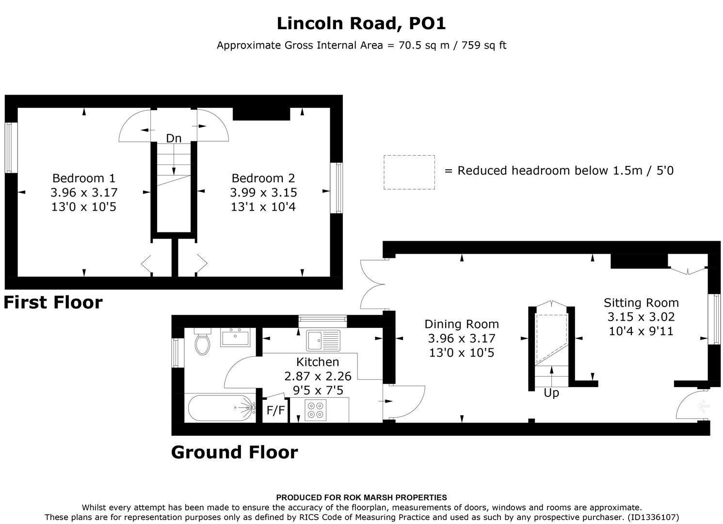 95, Lincoln Road, Portsmouth floorplan