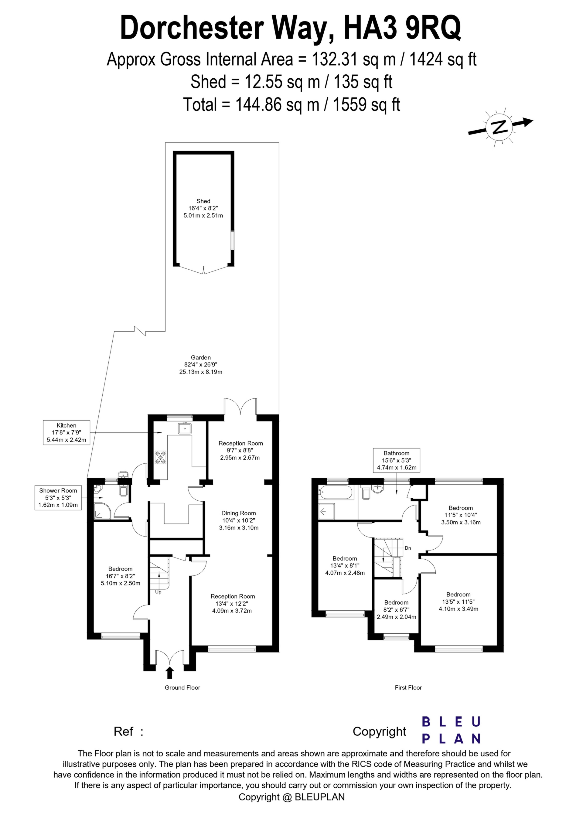 17, Dorchester Way, Middlesex floorplan