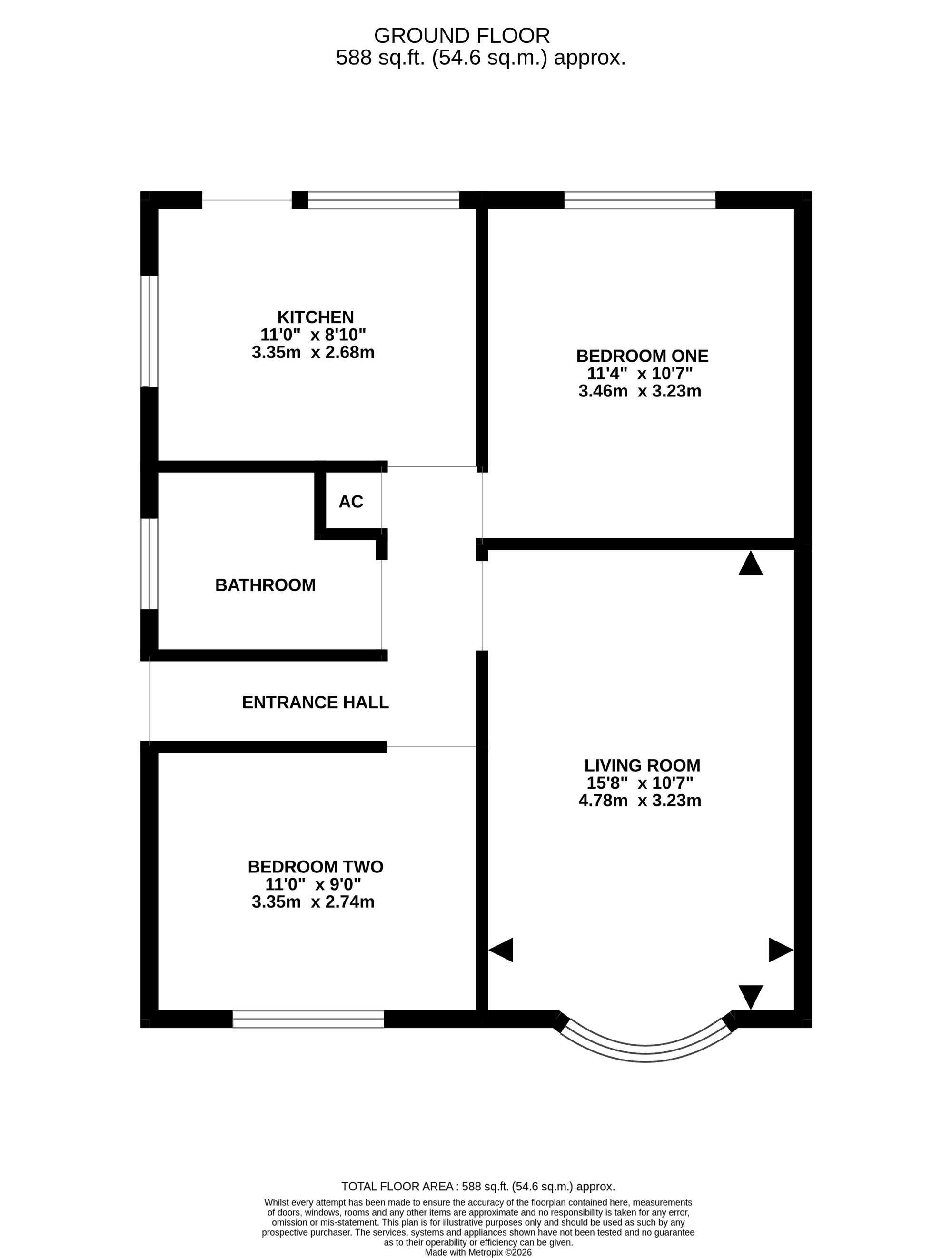 1 Charnwood Way, Southampton floorplan