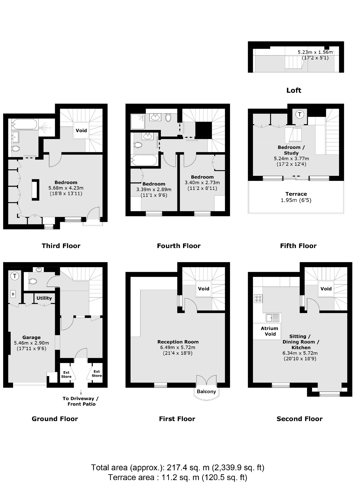 10, Monkwell Square, London floorplan