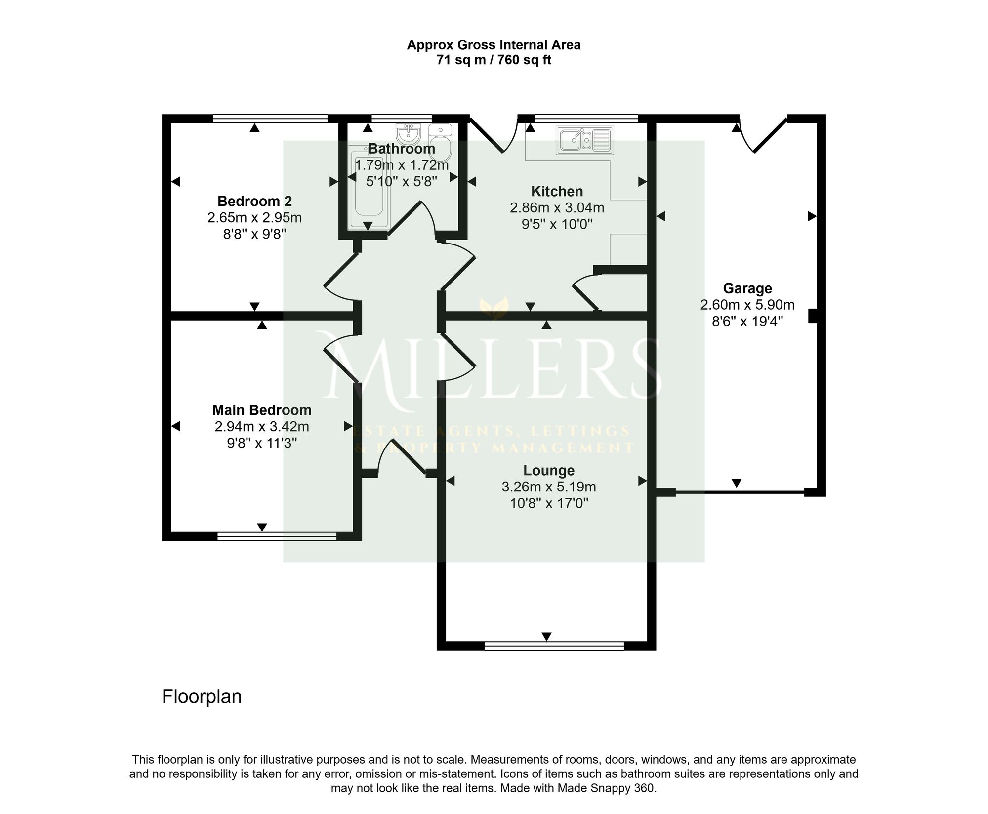 10 Ellenhill, Cromer floorplan