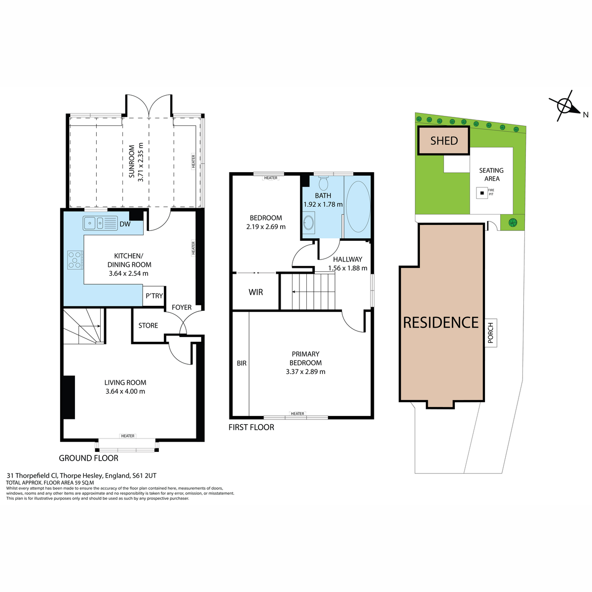 31, Thorpefield Close, Rotherham floorplan