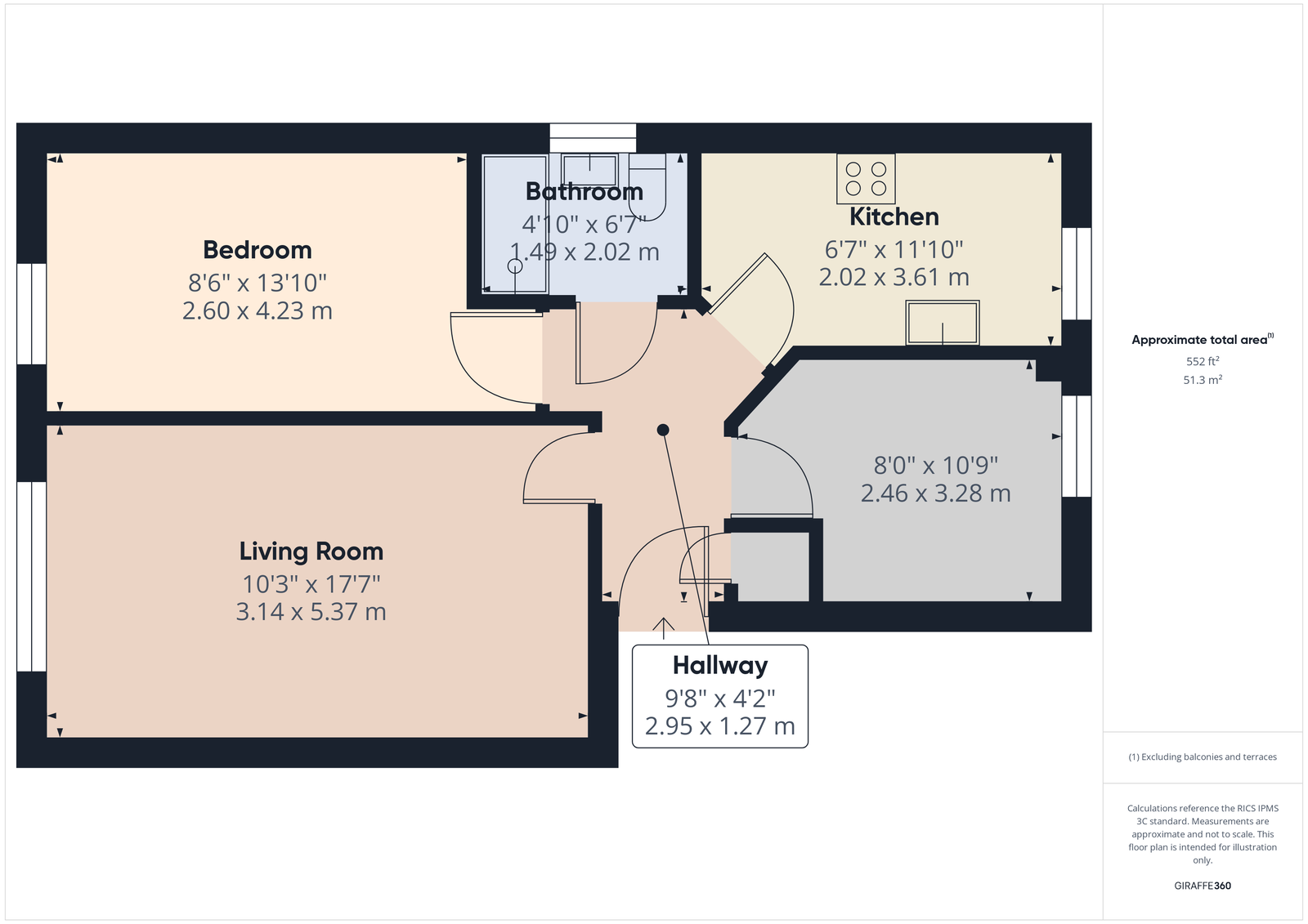 64, Pebble Court, Paignton floorplan