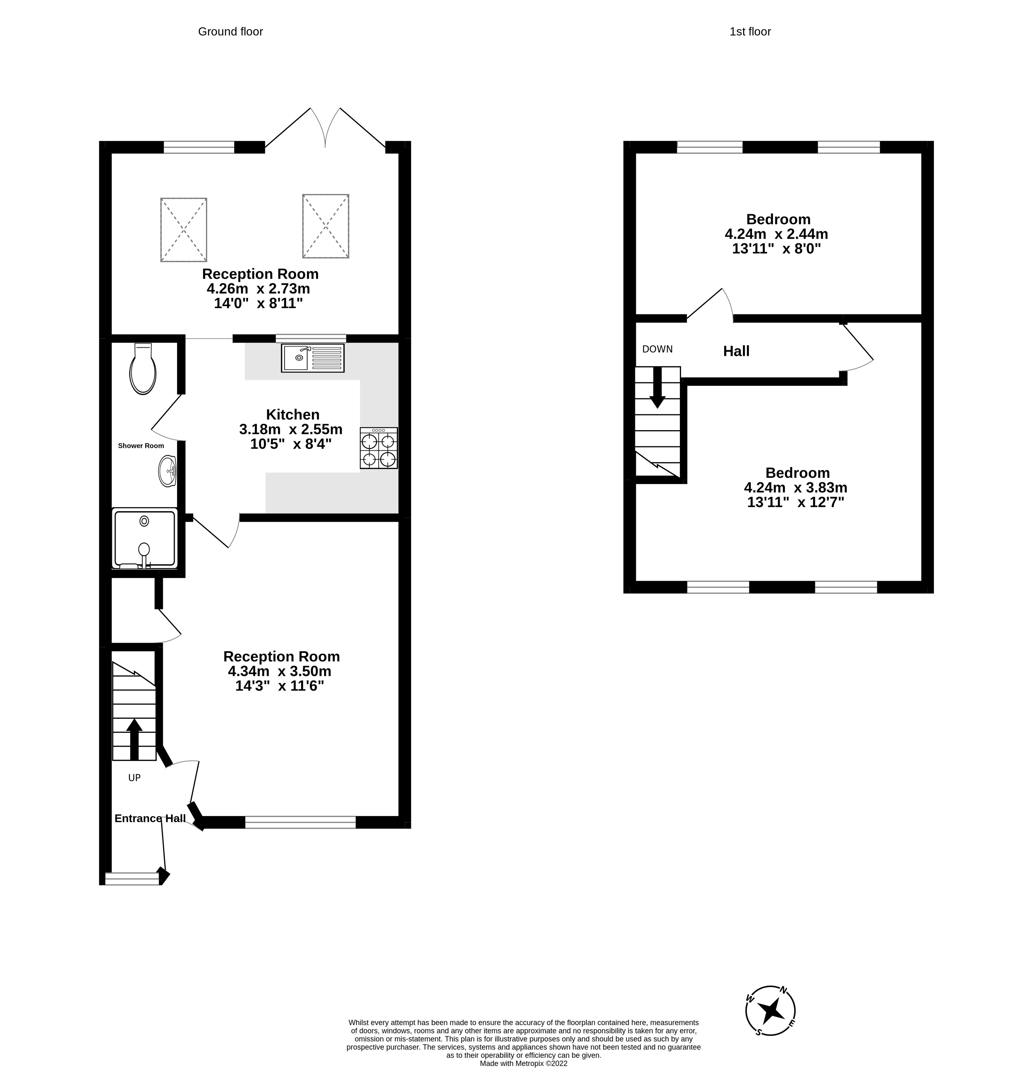 Ashby Avenue, Chessington KT9, 2 bedroom terraced house for sale