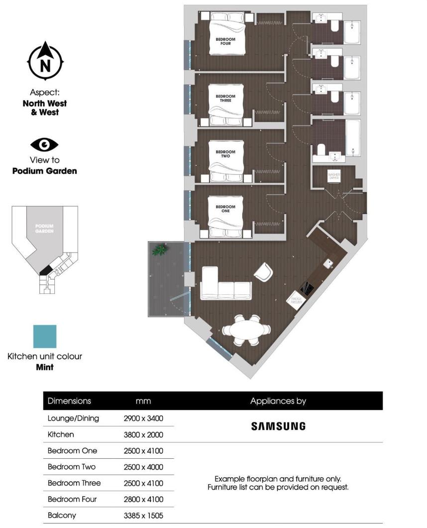 65464555, The Robinson, 1 Atlantic Crescent, Wembley floorplan