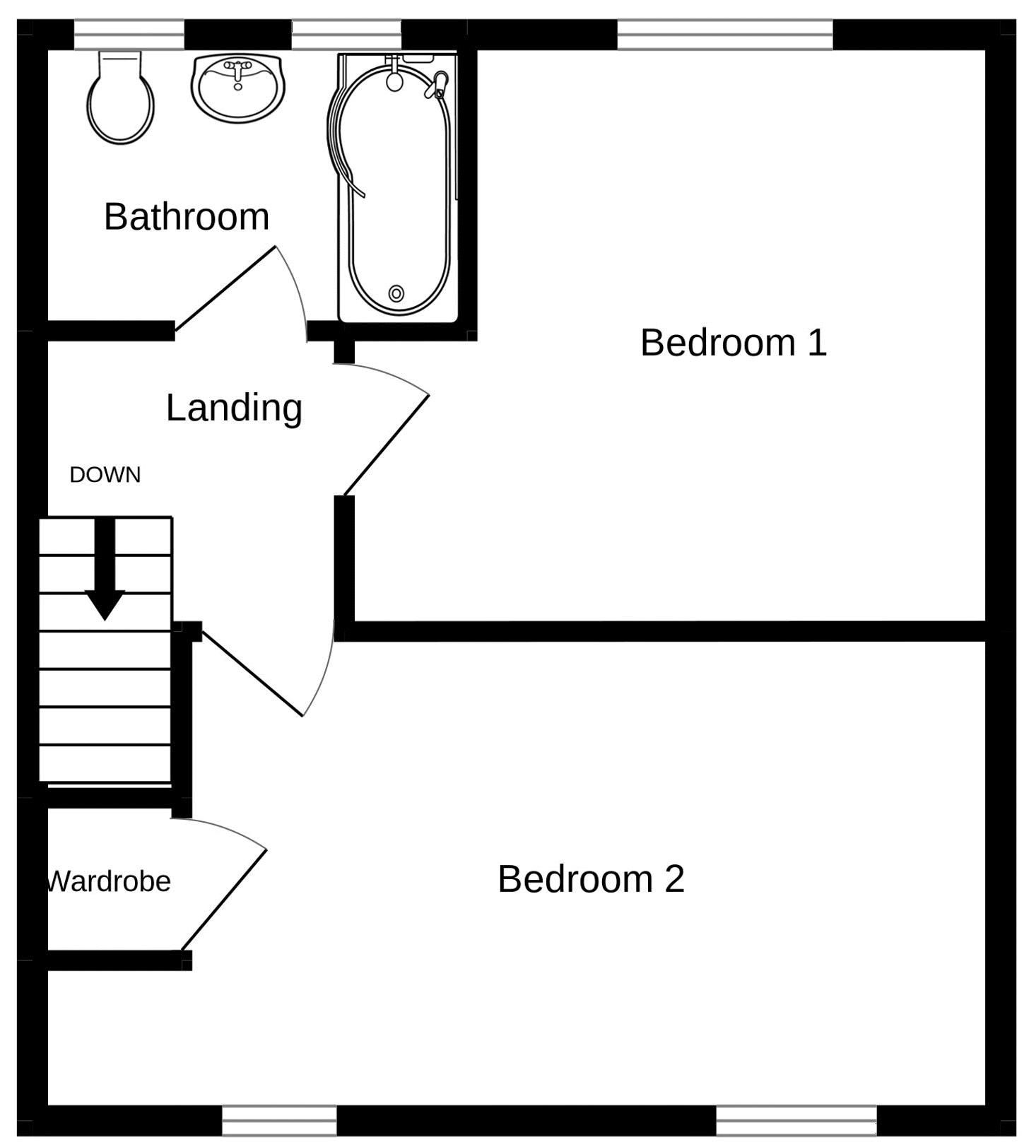 Fletcher Close, Taunton TA2, 2 bedroom terraced house for sale