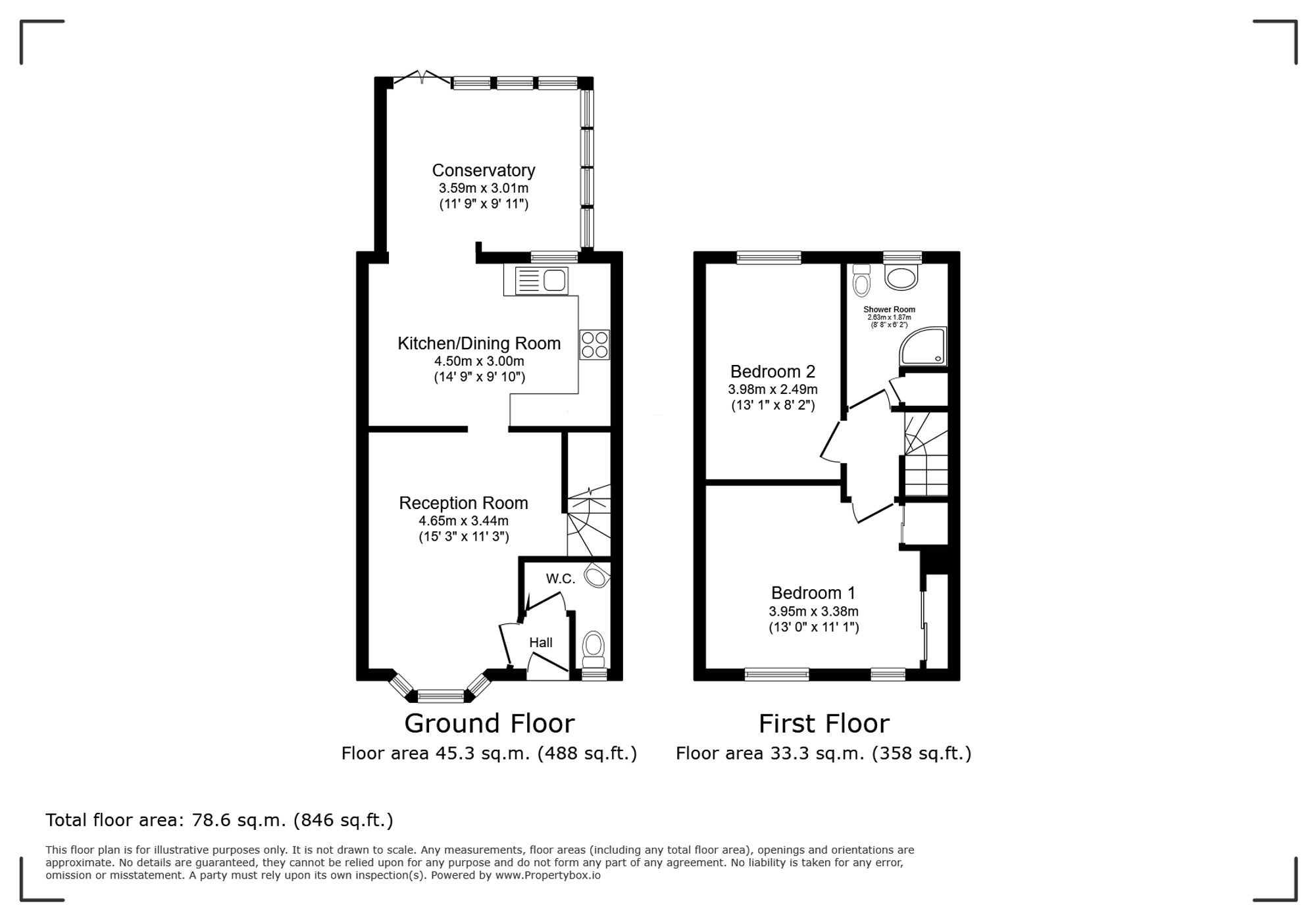 10 Milborne Road, Crawley floorplan