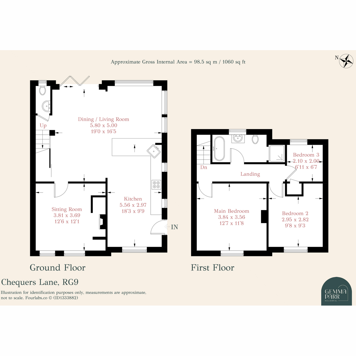 6, The Cottages, Fingest floorplan
