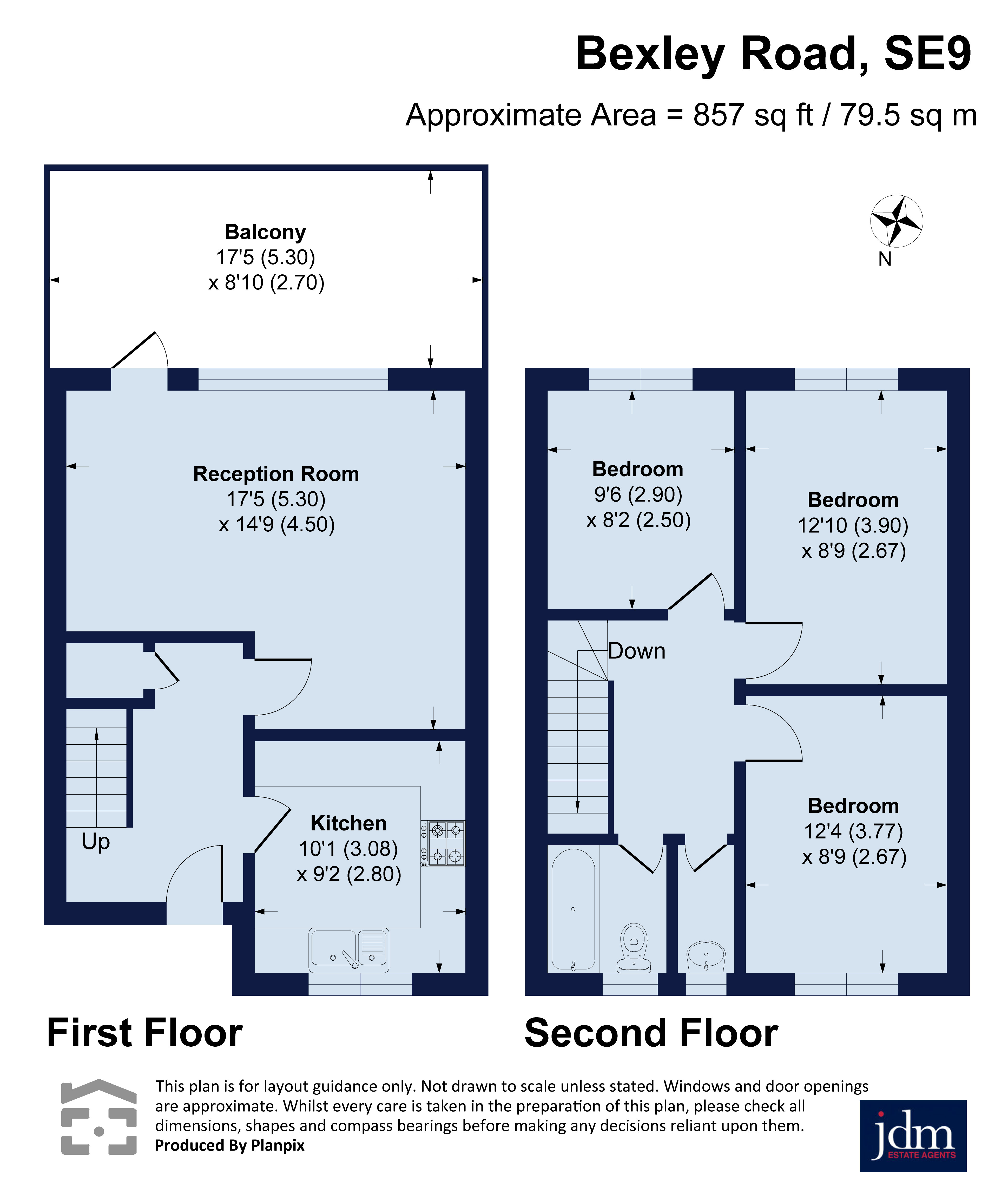 240, Bexley Road, London floorplan
