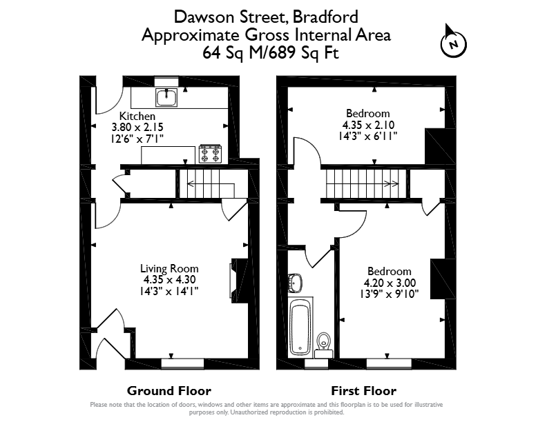 3, Dawson Street, Bradford floorplan