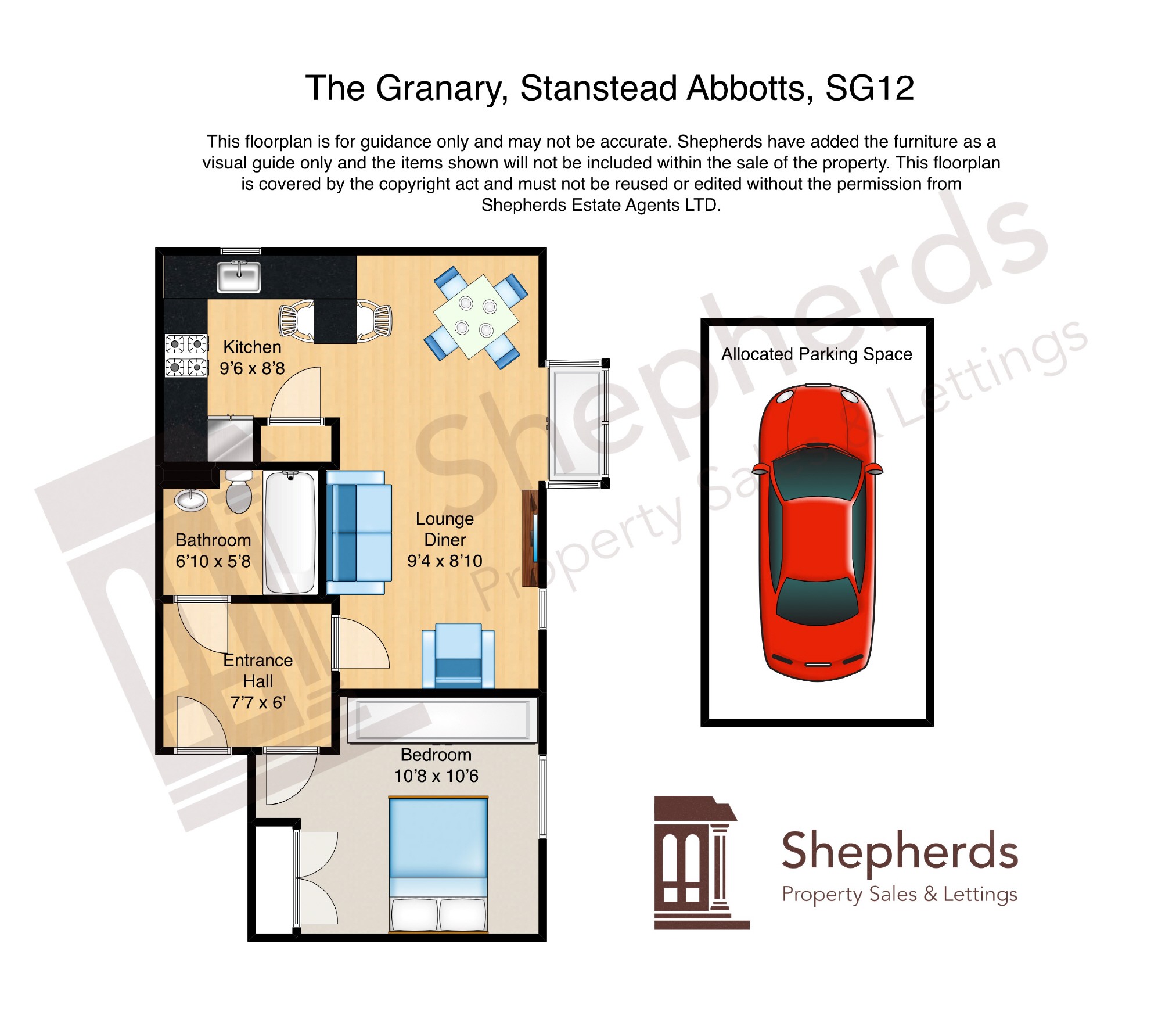 1 Bedrooms Flat for sale in The Granary, Stanstead Abbotts, Hertfordshire SG12