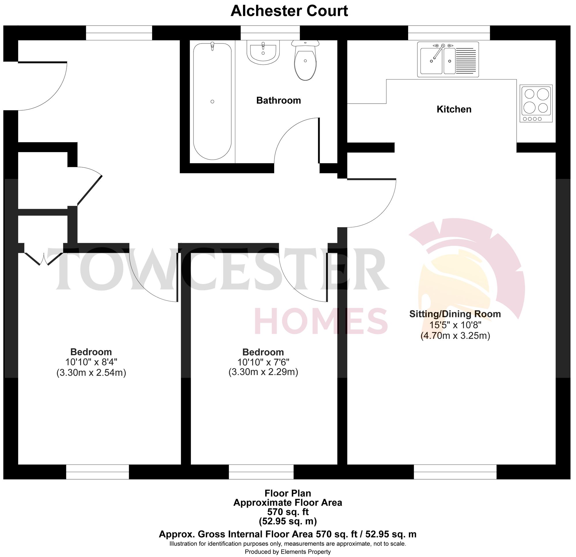10 Alchester Court, Towcester floorplan