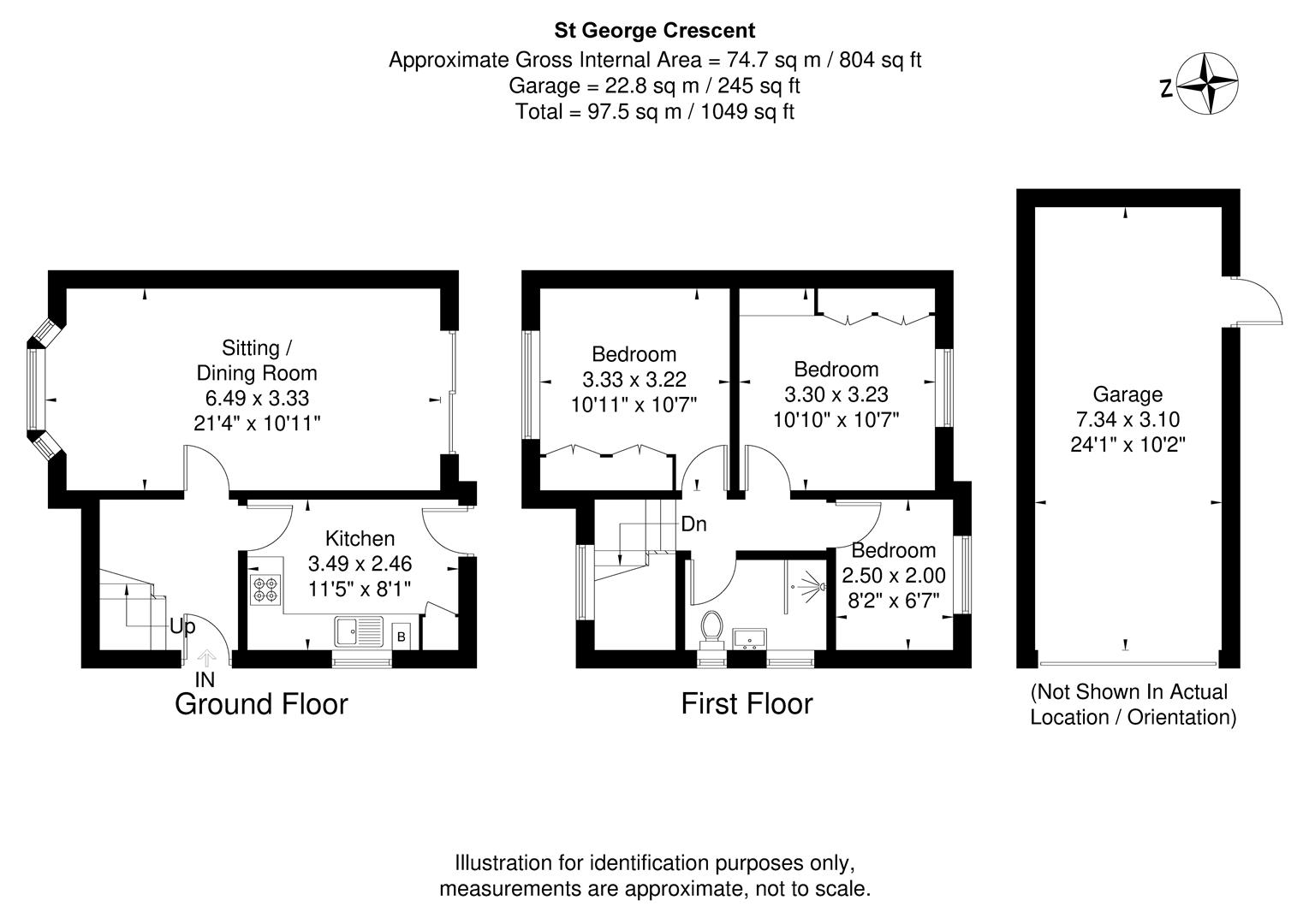 78, St. Georges Crescent, Cippenham floorplan