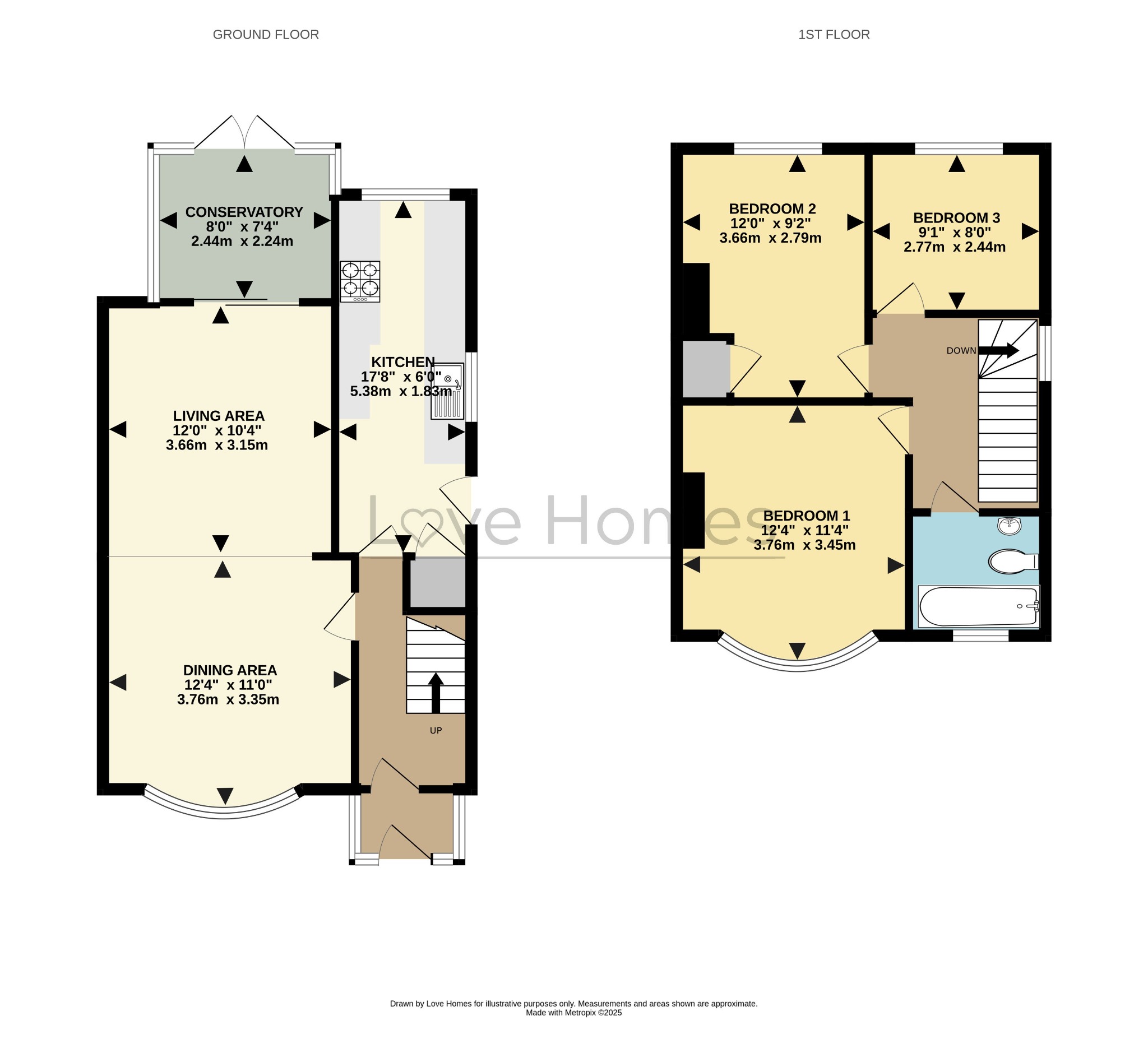 61, Station Road, Bedford floorplan