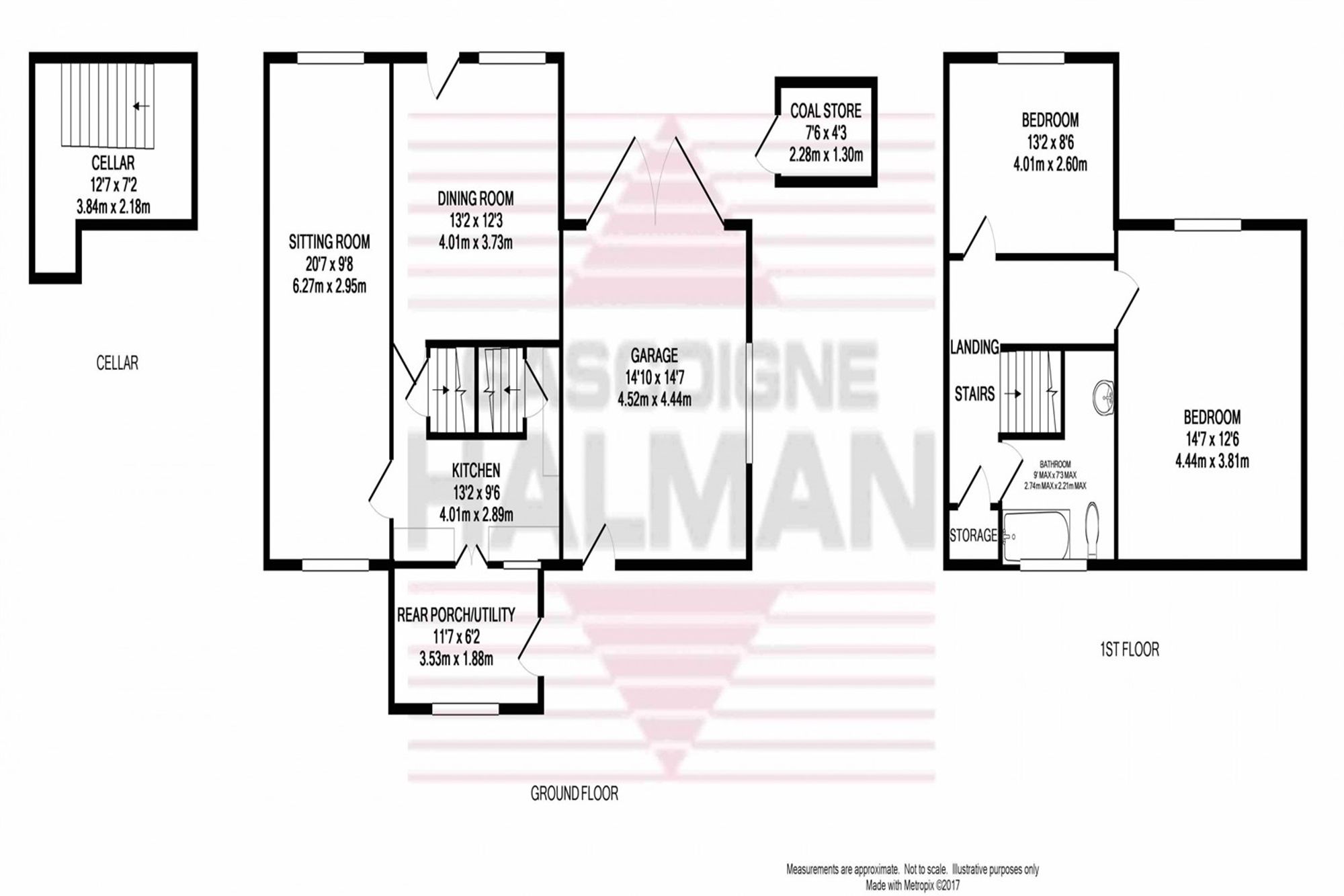 23 Old Road, High Peak floorplan
