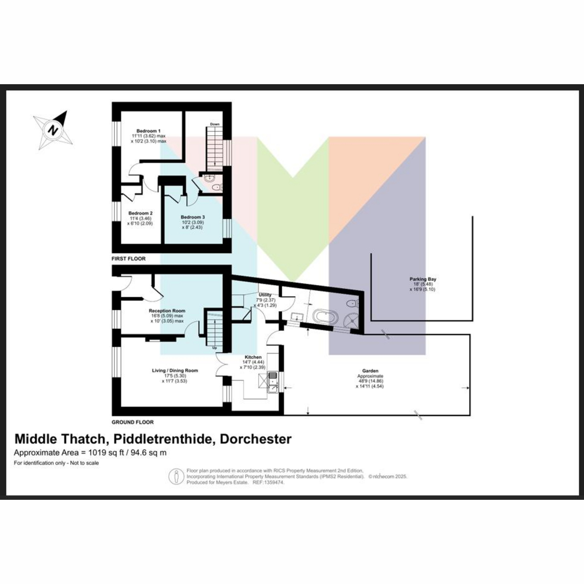 Middle Thatch, Piddletrenthide, Dorchester floorplan