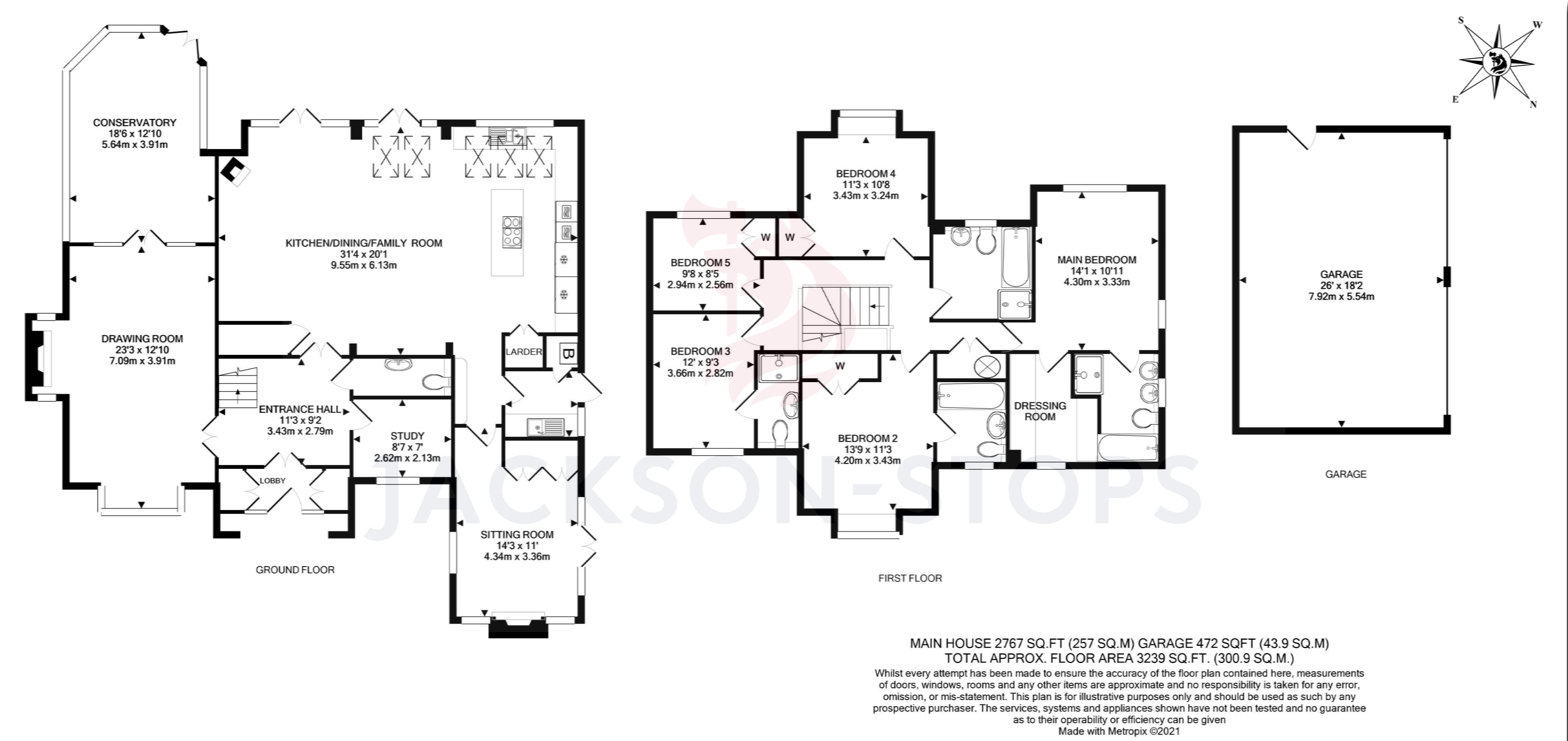 Oak Tree House,, Tapners Road, Reigate floorplan