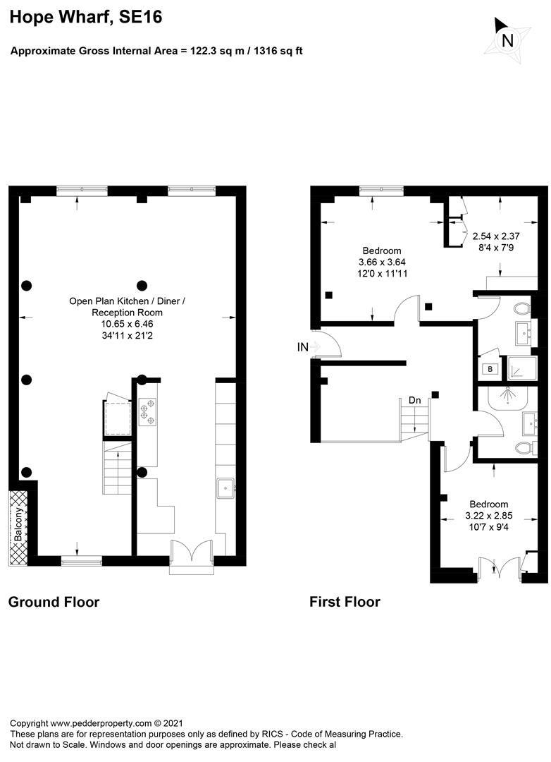 Hope Wharf, London floorplan