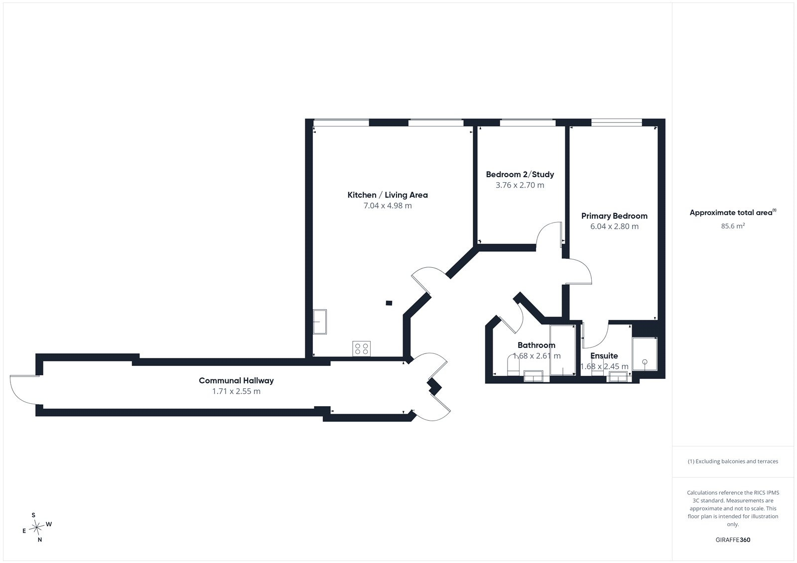 Apt 12 East Block, Shaddon Mill,, Shaddongate, Cumbria floorplan