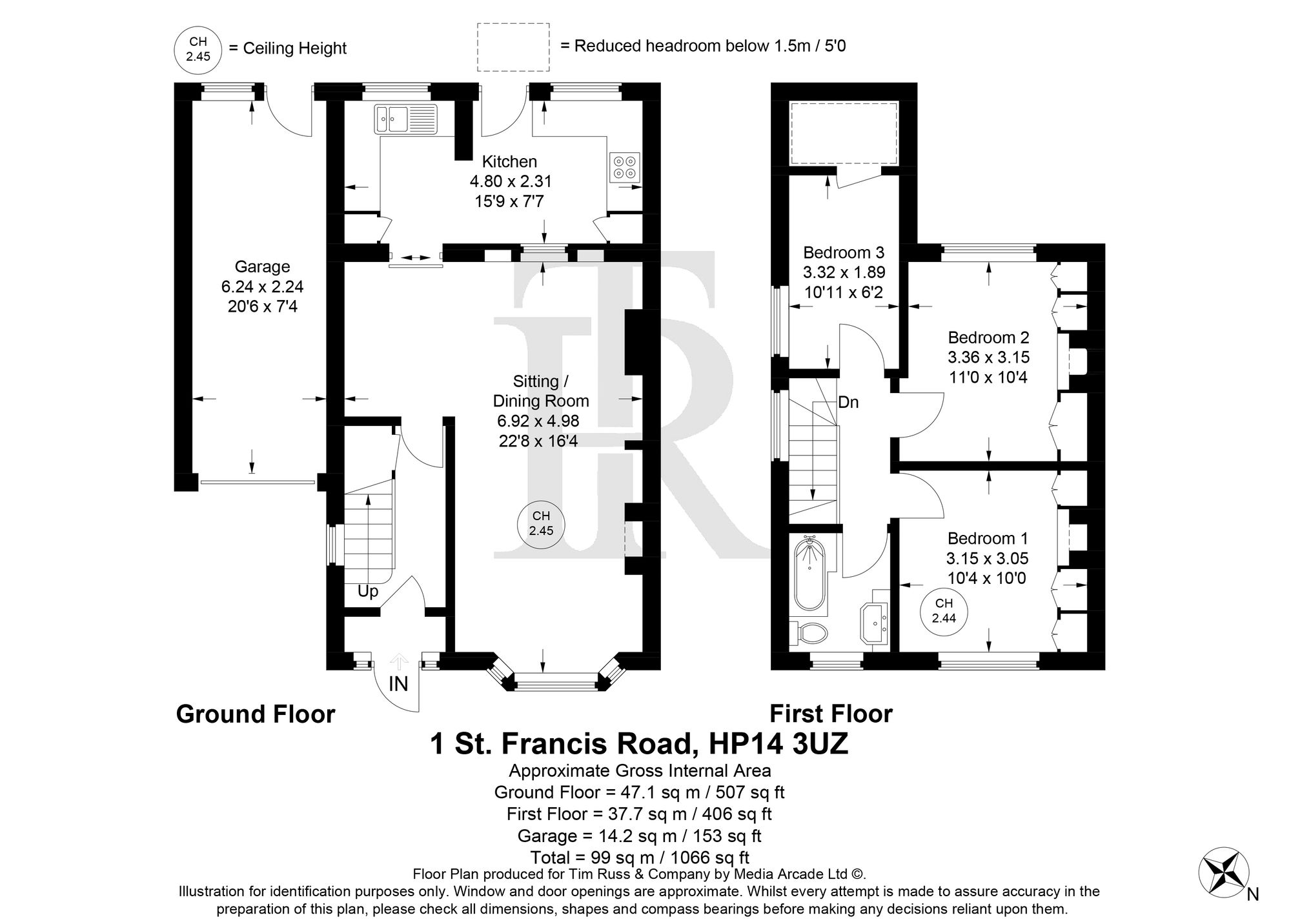 1 St. Francis Road, High Wycombe floorplan